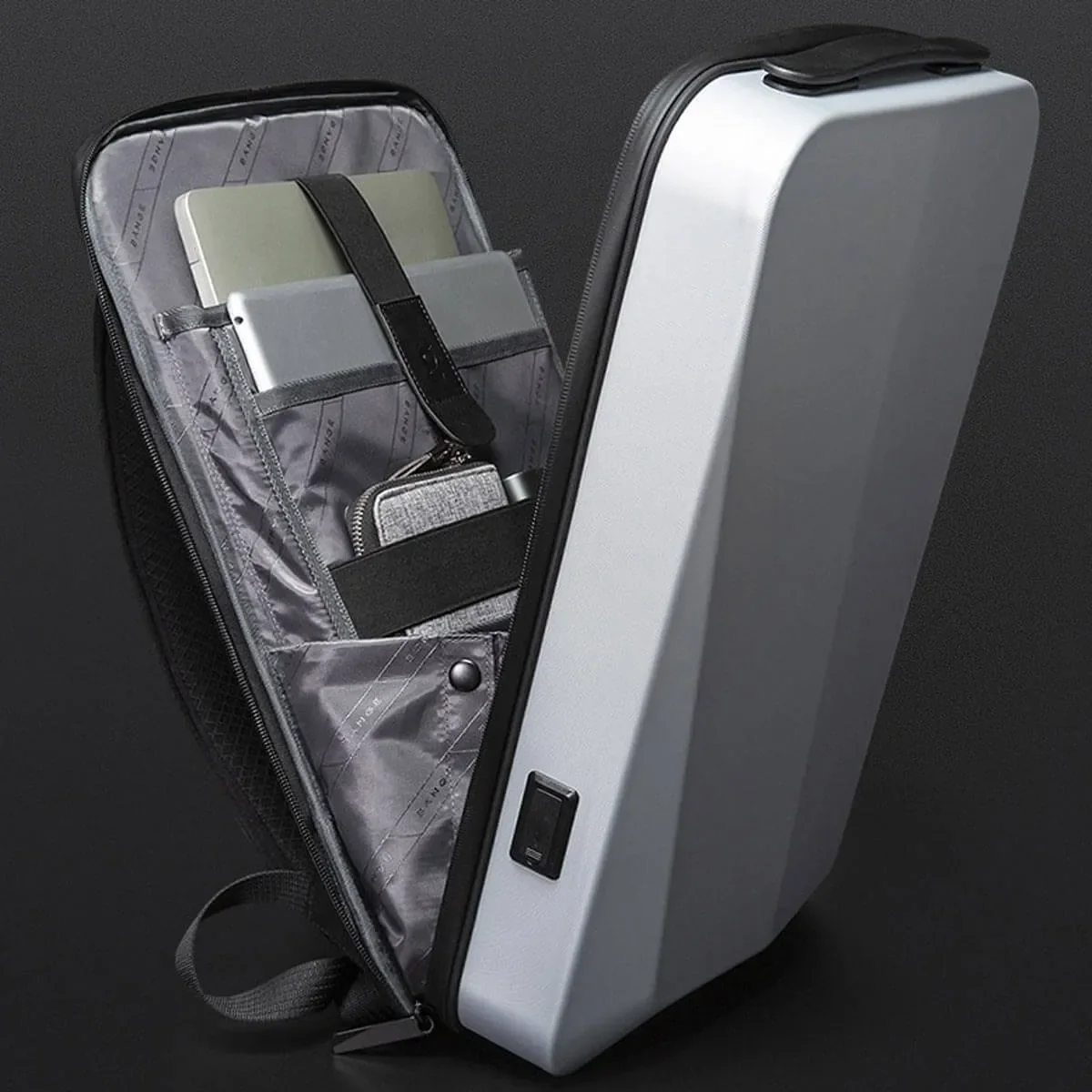 Shell Design Anti-thief TSA Lock Waterproof Business Backpack - Image 11