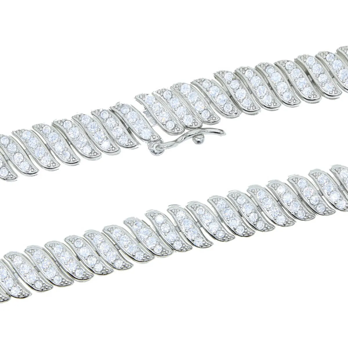 Shiny Choker Figaro Chain Stylish Bling Necklace - Image 12