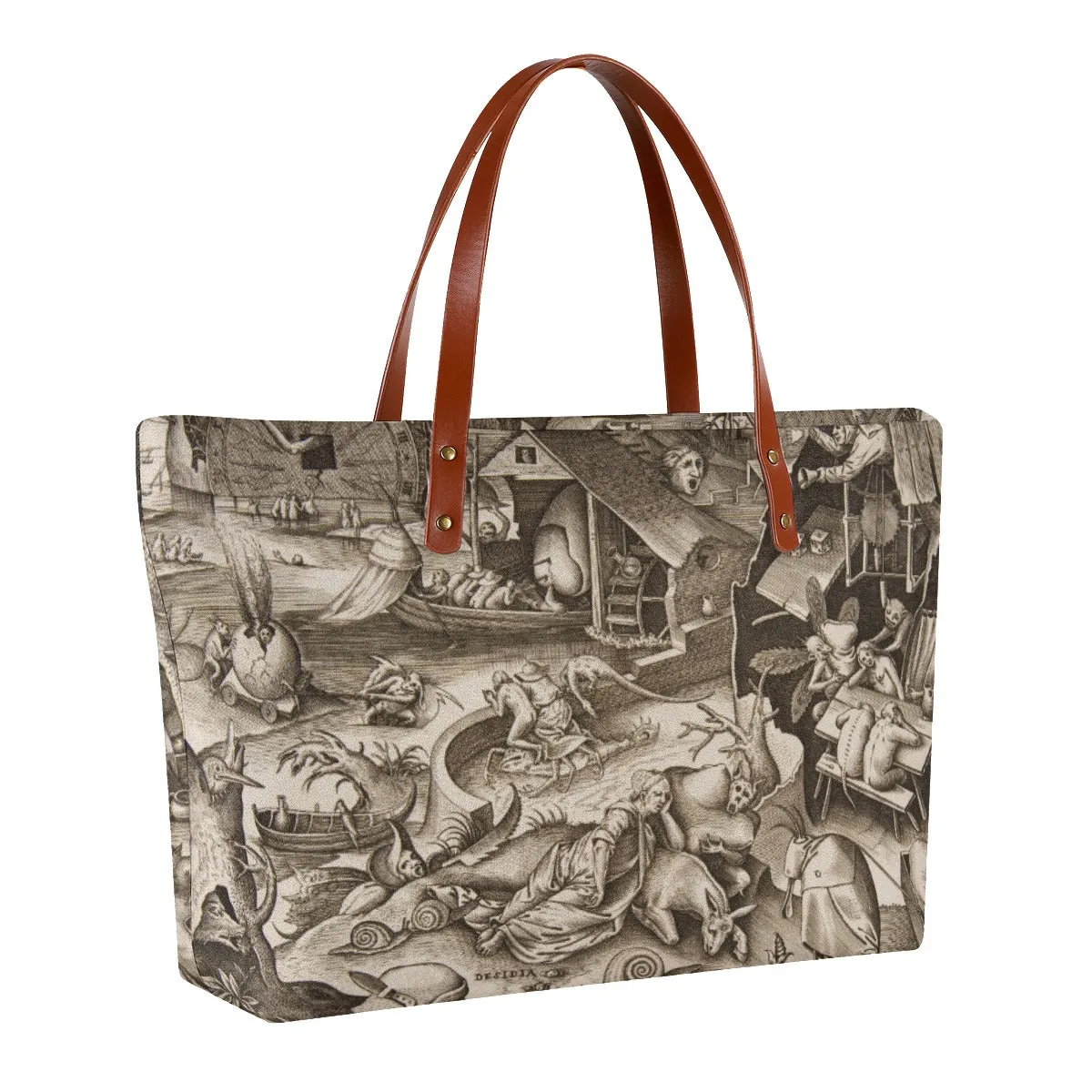 Sloth The Seven Deadly Sins by Hieronymus Bosch Tote Bag - Image 2