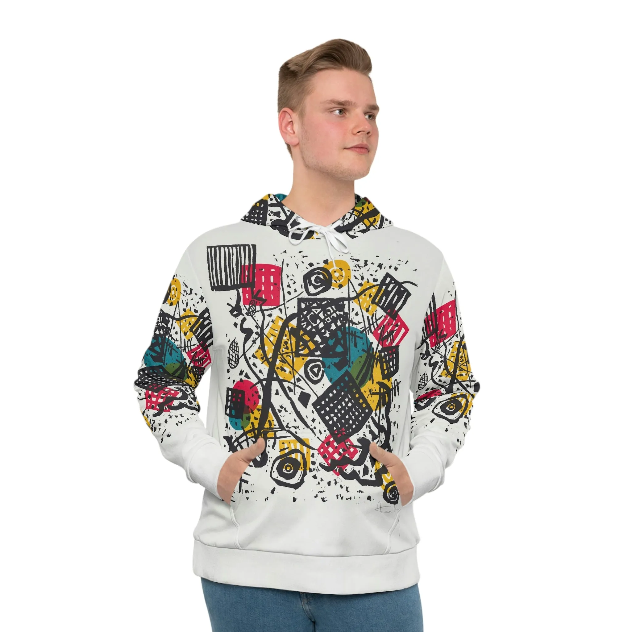 Small Worlds V by Wassily Kandinsky Hoodie - Image 3