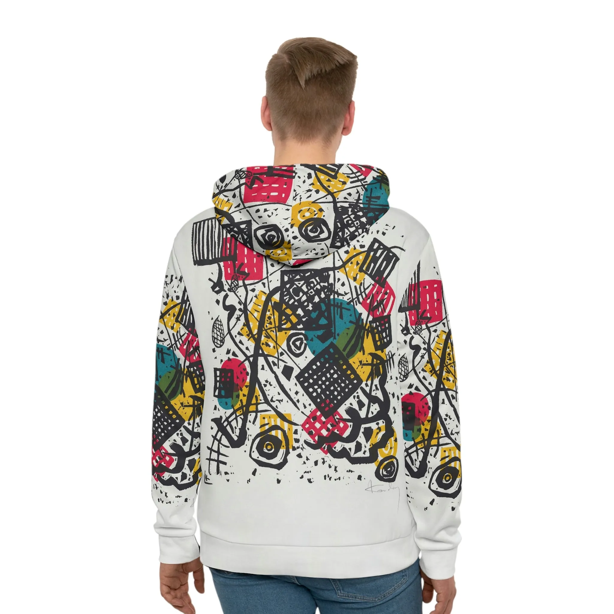 Small Worlds V by Wassily Kandinsky Hoodie - Image 4