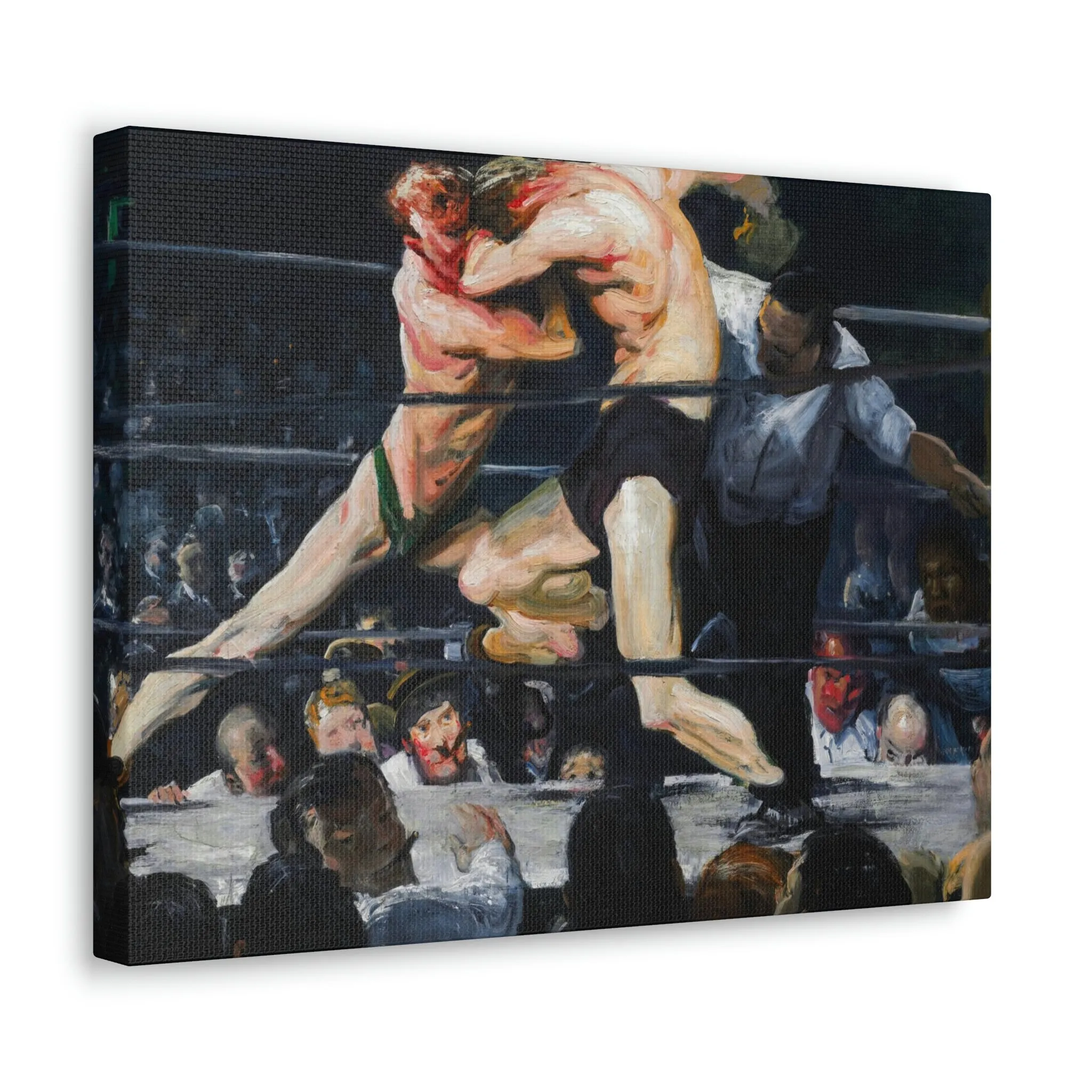 Stag at Sharkey's George Bellows Art Canvas Gallery Wraps
