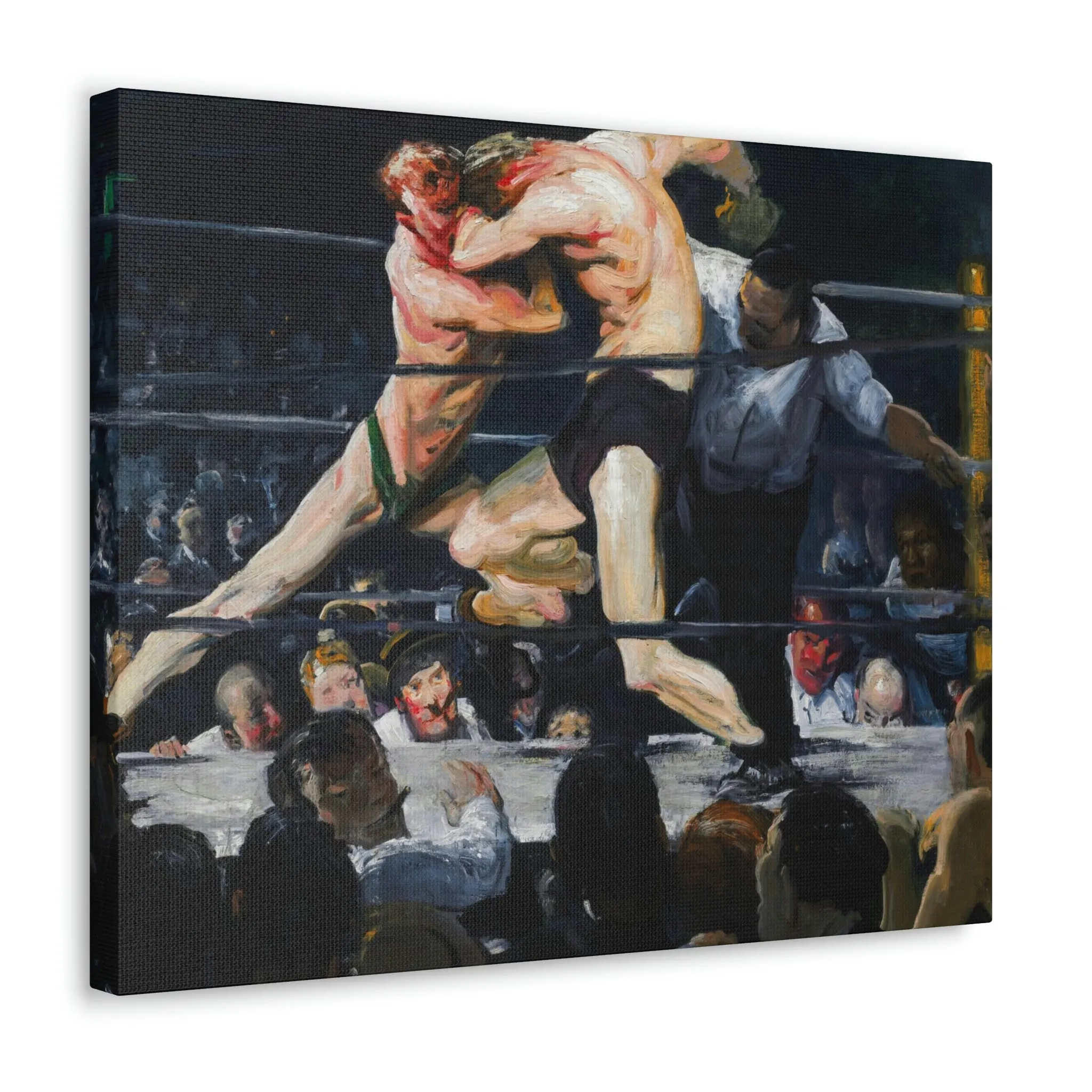 Stag at Sharkey's George Bellows Art Canvas Gallery Wraps - Image 10