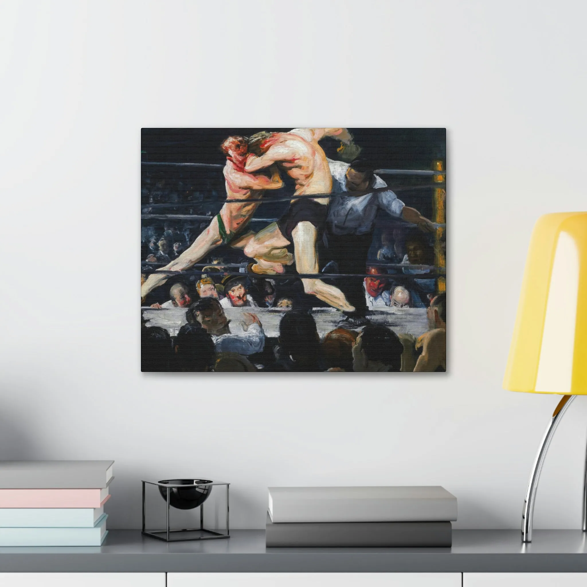 Stag at Sharkey's George Bellows Art Canvas Gallery Wraps - Image 11