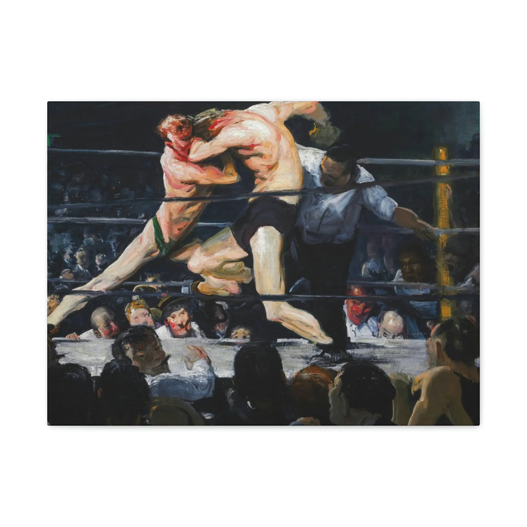 Stag at Sharkey's George Bellows Art Canvas Gallery Wraps - Image 13