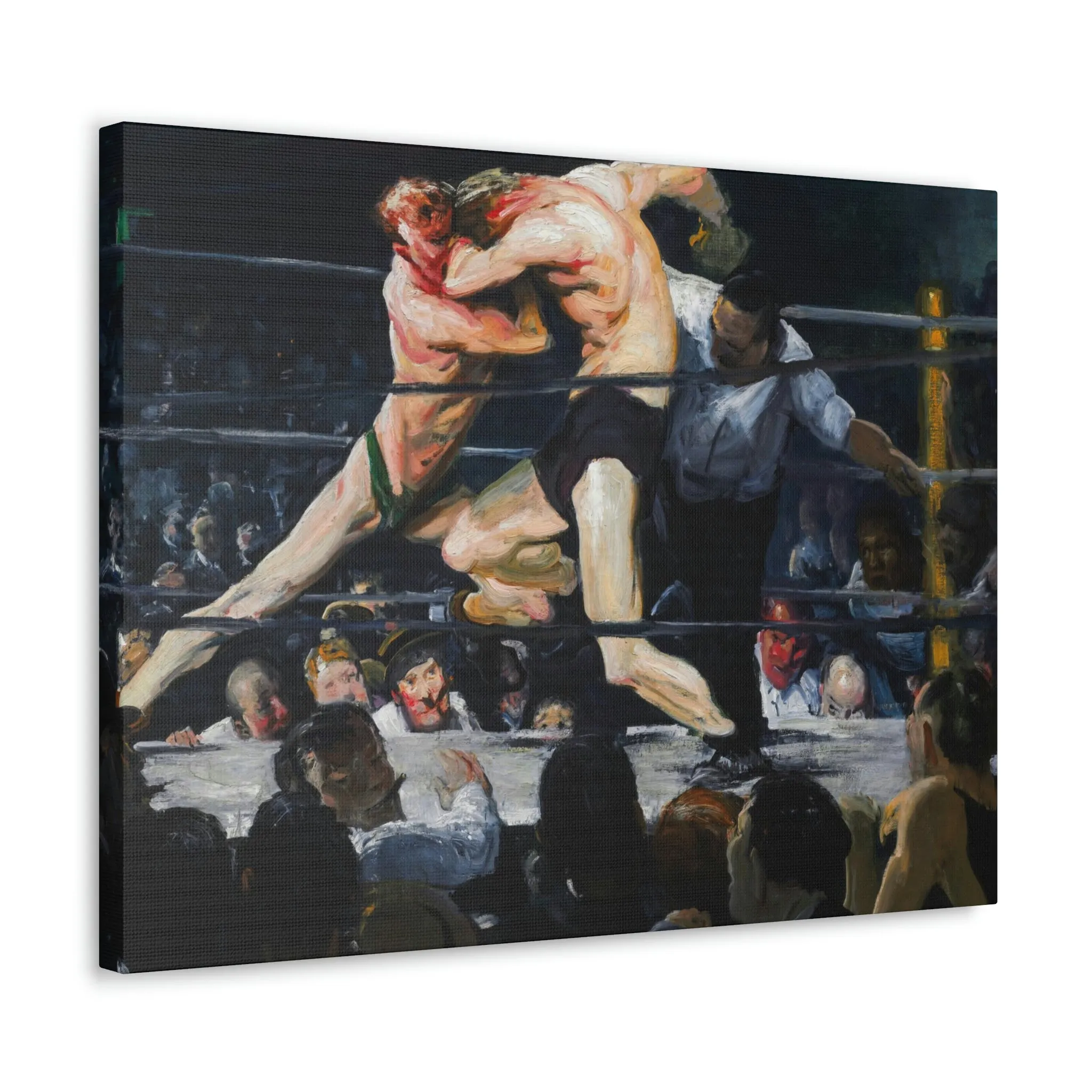 Stag at Sharkey's George Bellows Art Canvas Gallery Wraps - Image 14