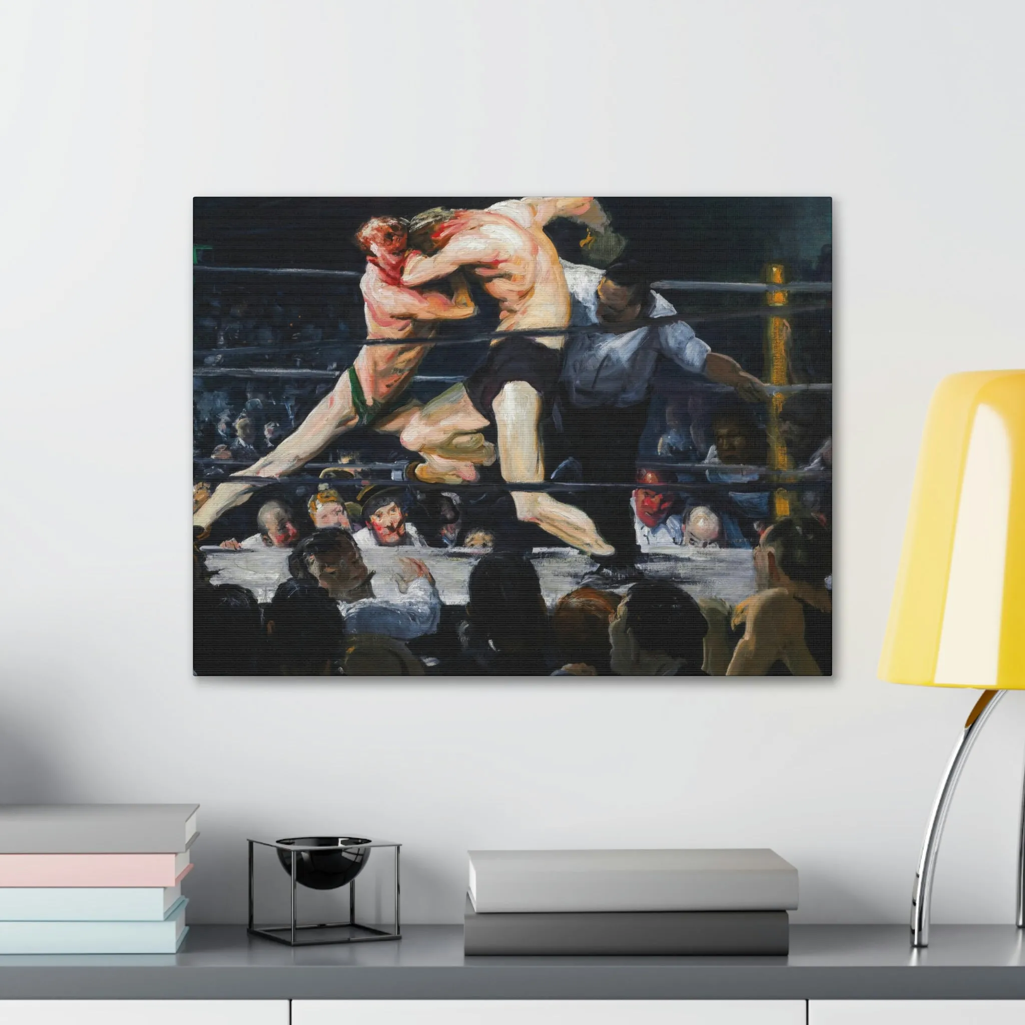 Stag at Sharkey's George Bellows Art Canvas Gallery Wraps - Image 15