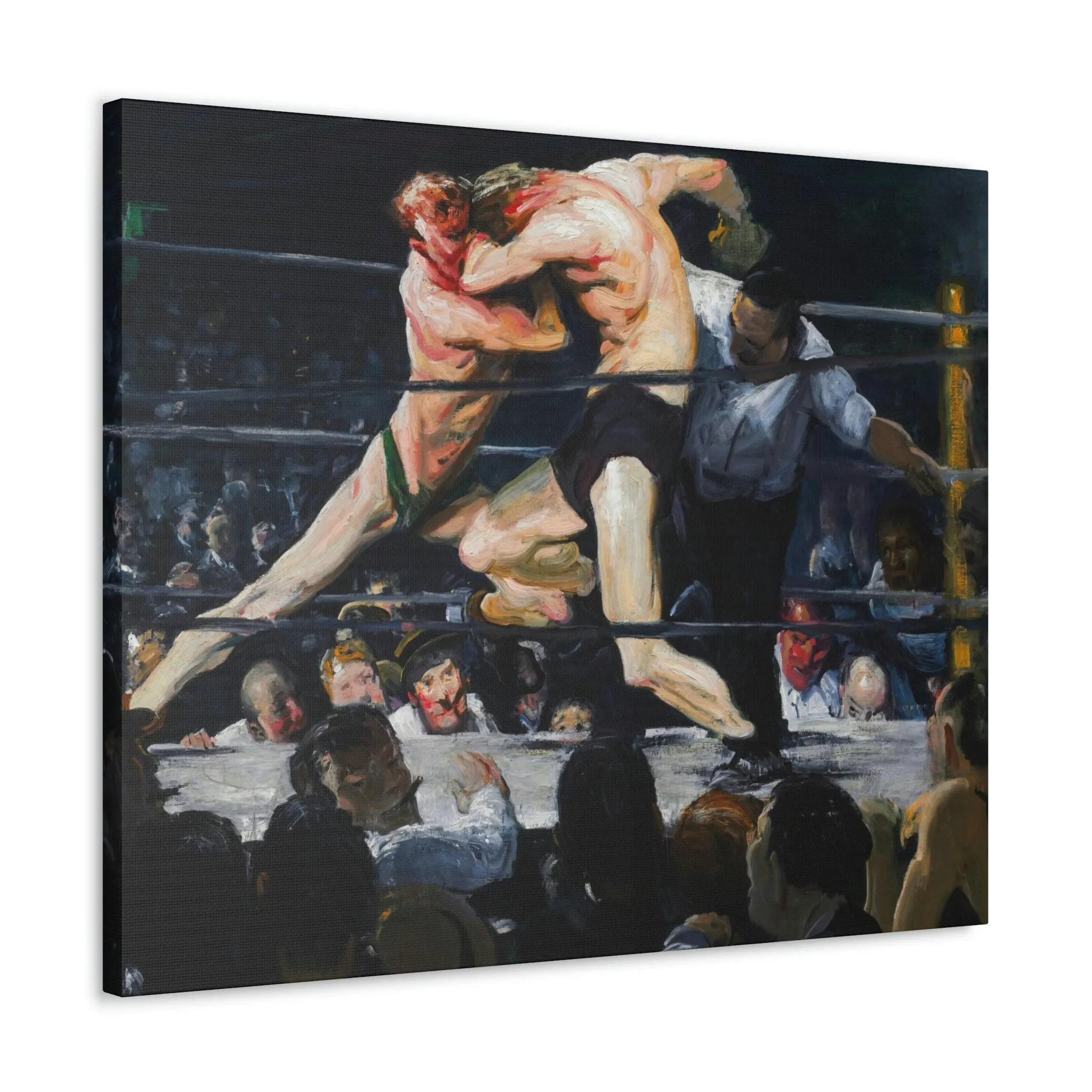 Stag at Sharkey's George Bellows Art Canvas Gallery Wraps - Image 18