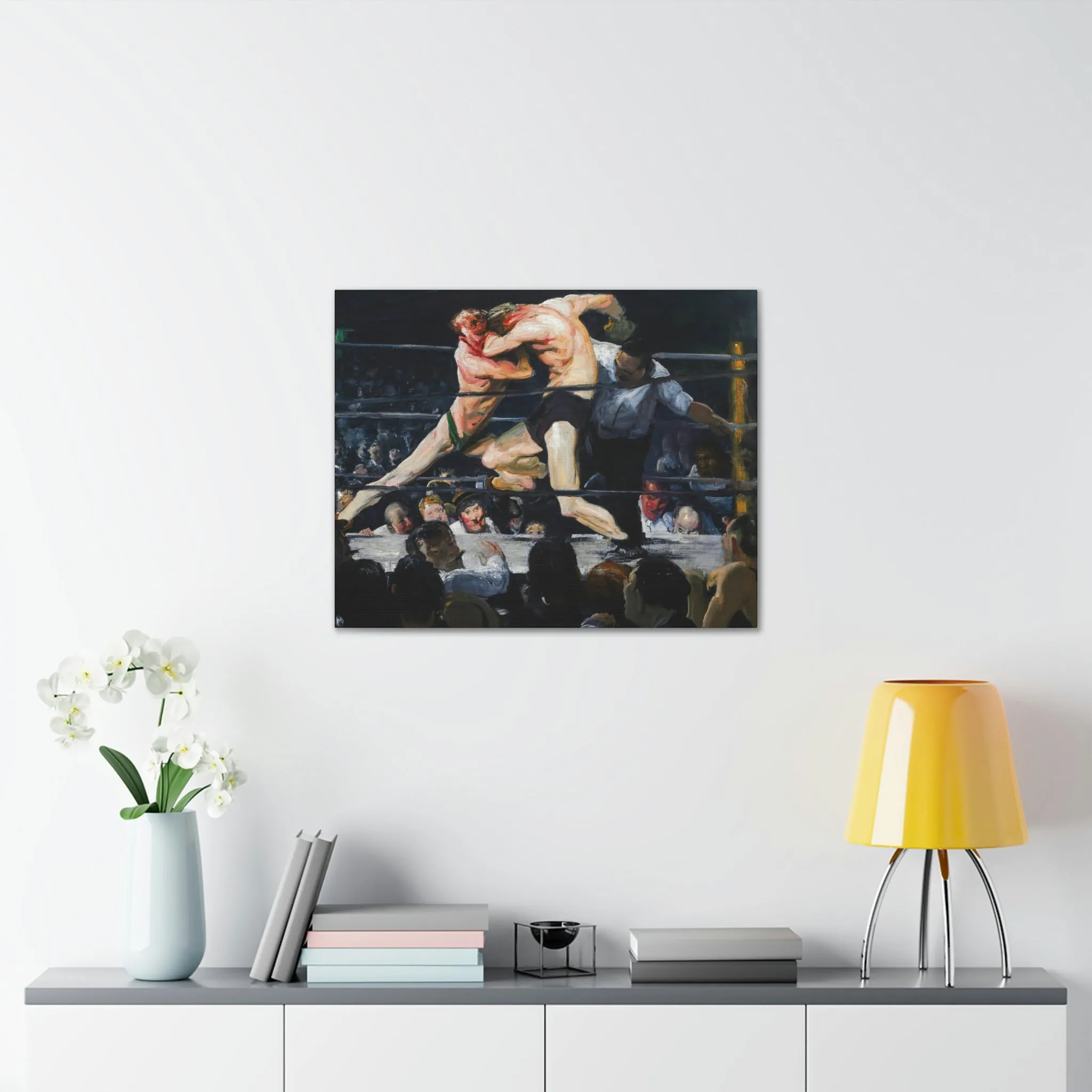Stag at Sharkey's George Bellows Art Canvas Gallery Wraps - Image 19