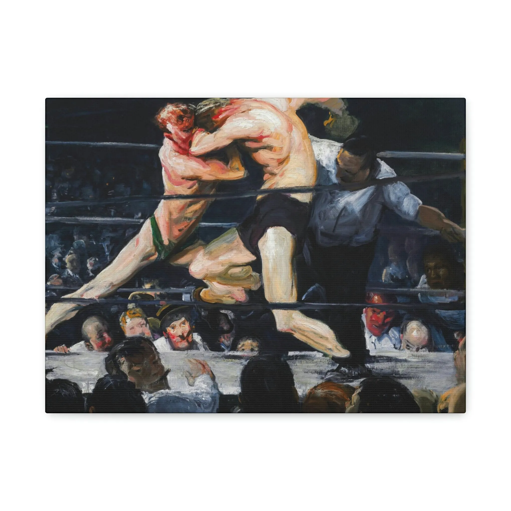 Stag at Sharkey's George Bellows Art Canvas Gallery Wraps - Image 2