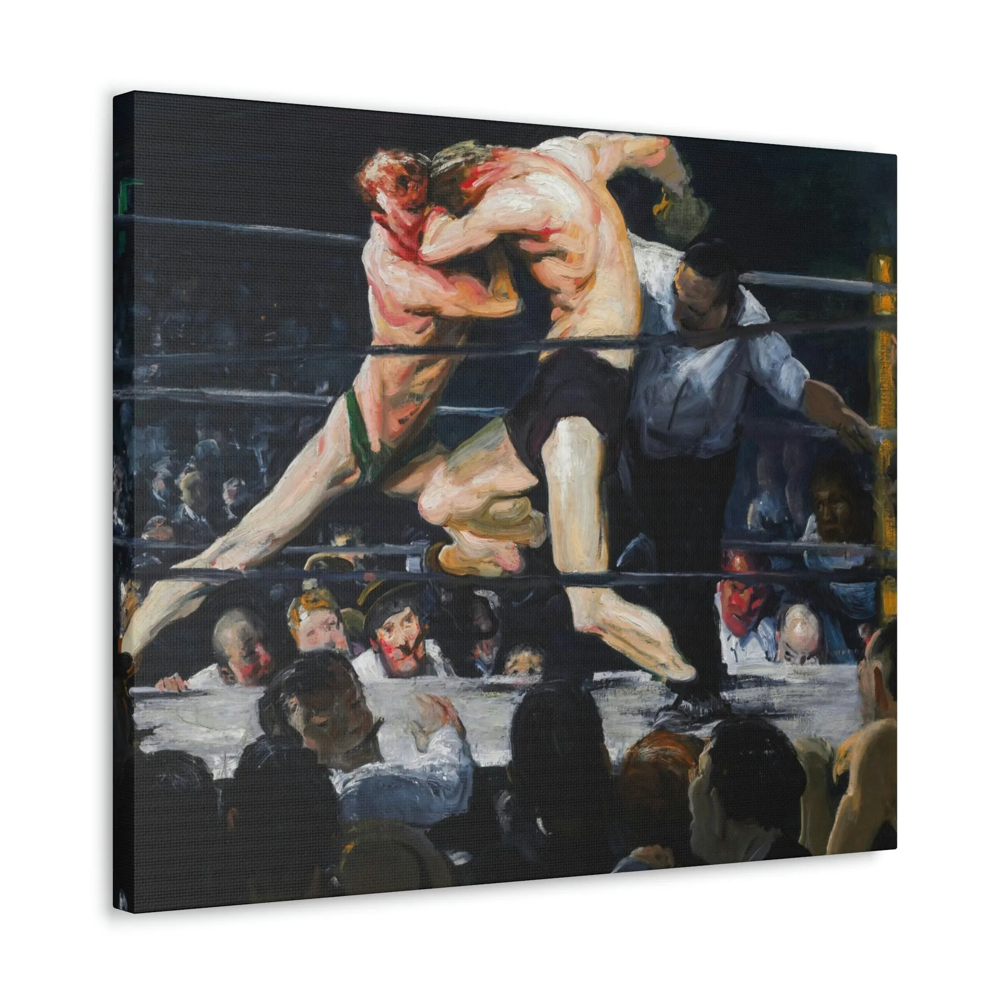 Stag at Sharkey's George Bellows Art Canvas Gallery Wraps - Image 22