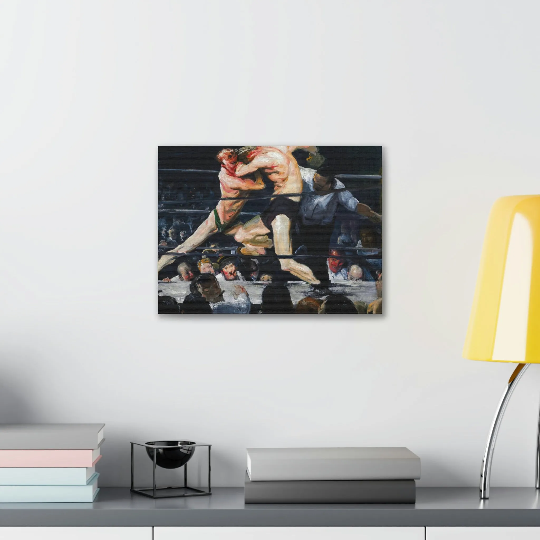 Stag at Sharkey's George Bellows Art Canvas Gallery Wraps - Image 3