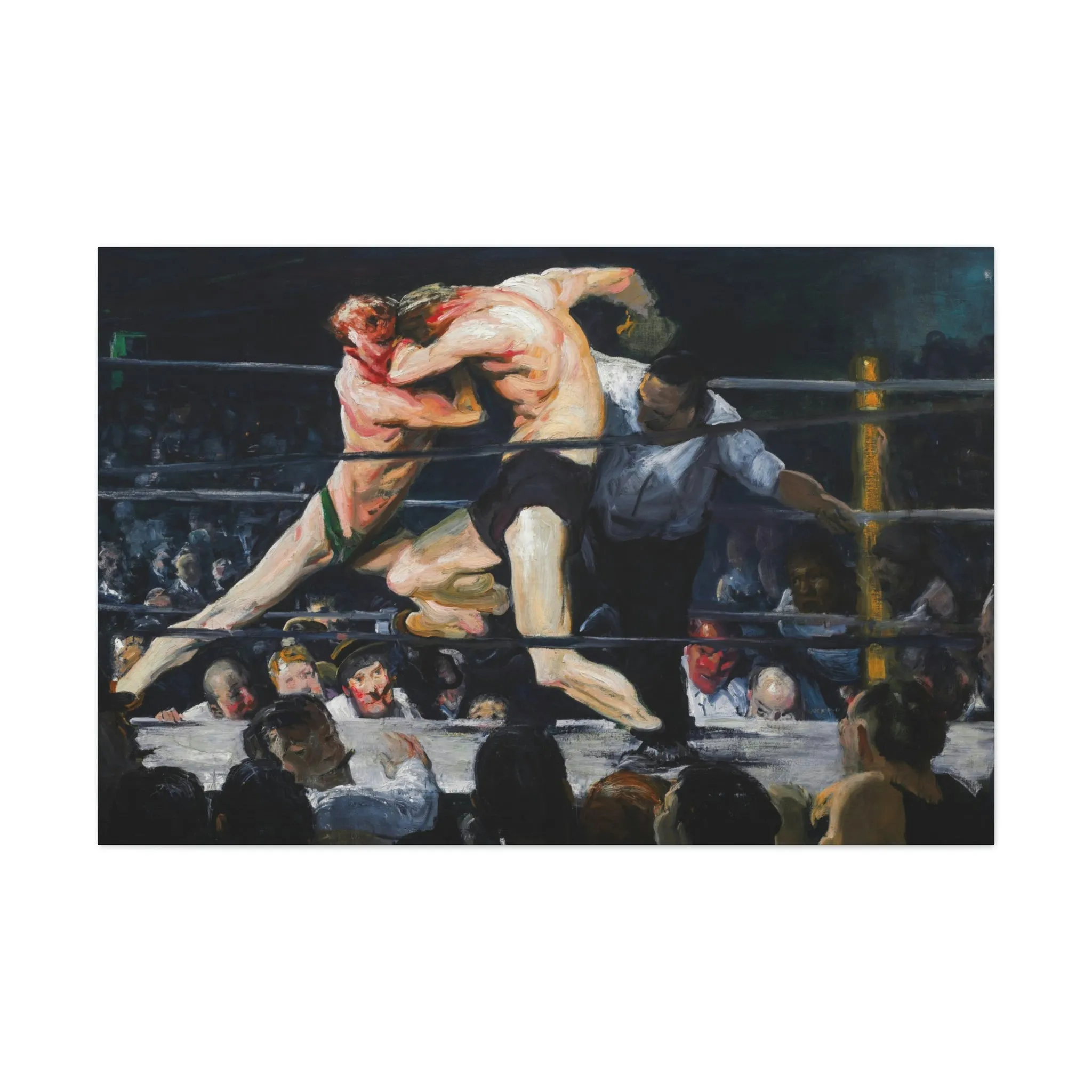Stag at Sharkey's George Bellows Art Canvas Gallery Wraps - Image 5