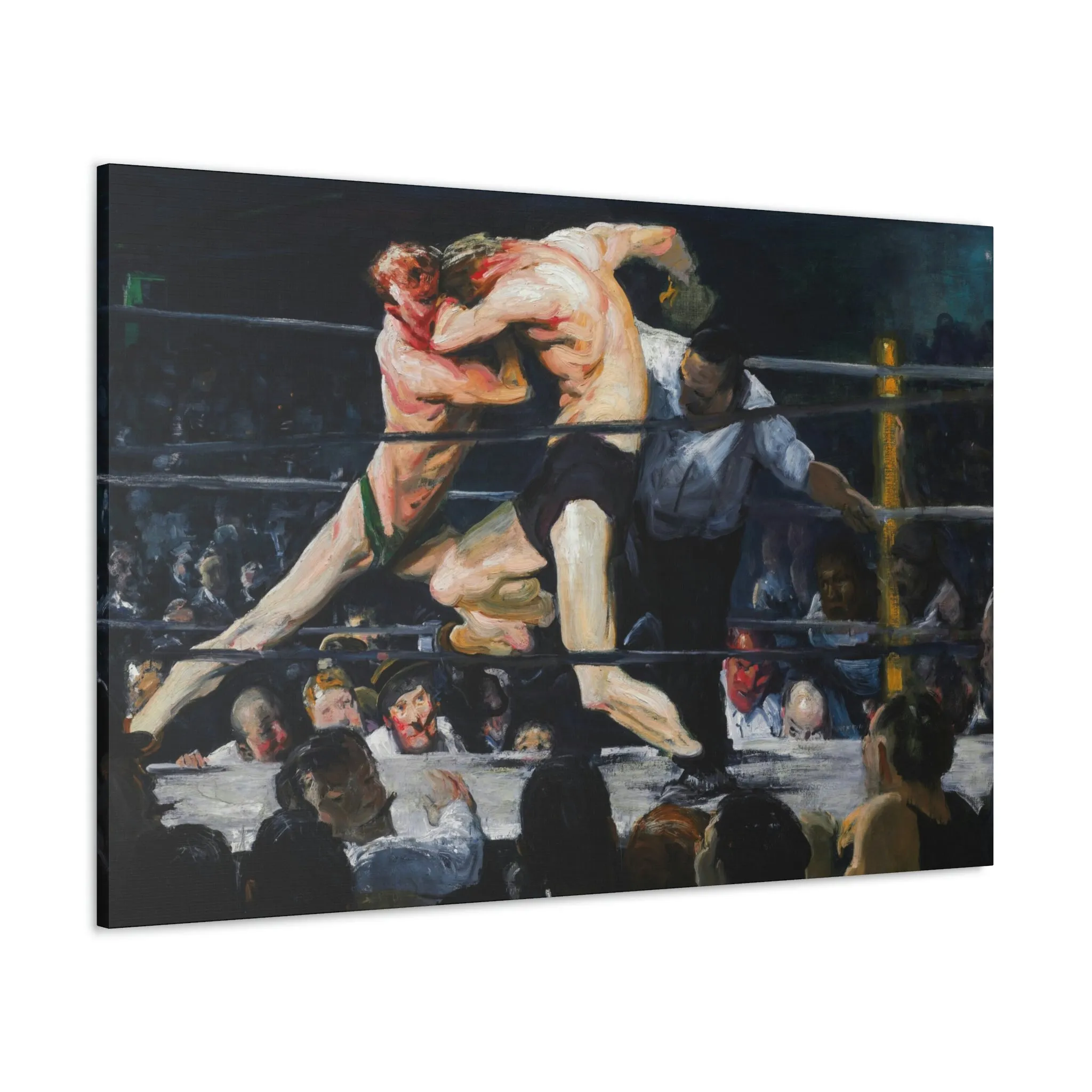 Stag at Sharkey's George Bellows Art Canvas Gallery Wraps - Image 6