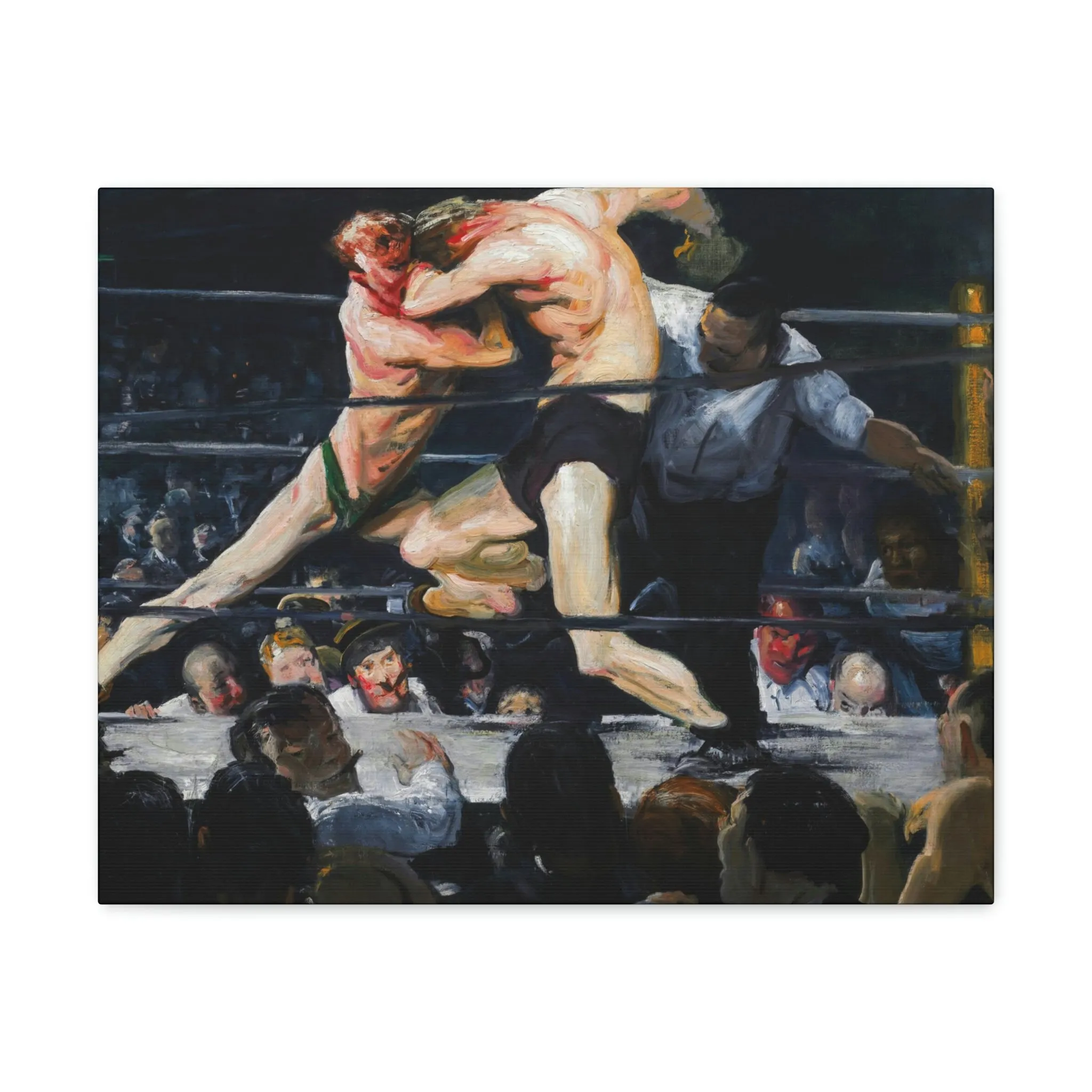 Stag at Sharkey's George Bellows Art Canvas Gallery Wraps - Image 9