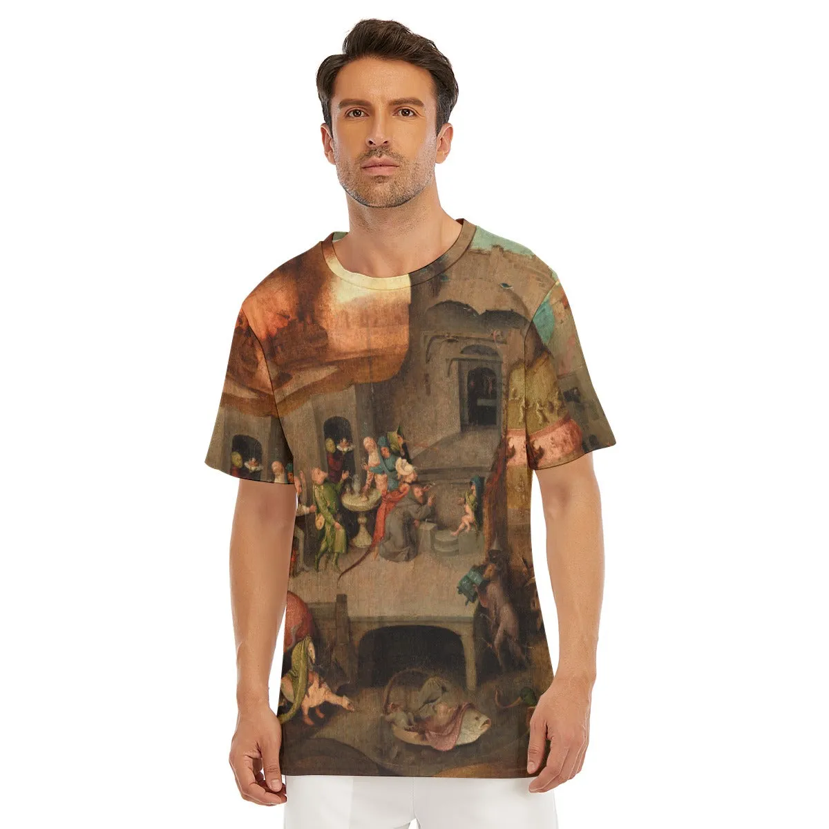 Temptation of Saint Anthony by Bosch T-Shirt - Image 4