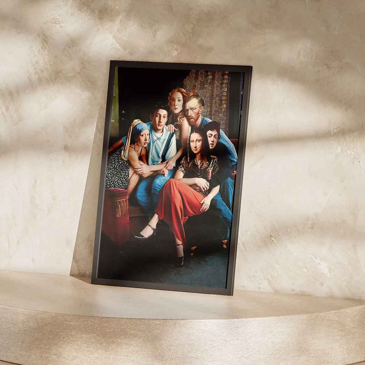 The Best Artists are Friends Painting Canvas Print - Image 3