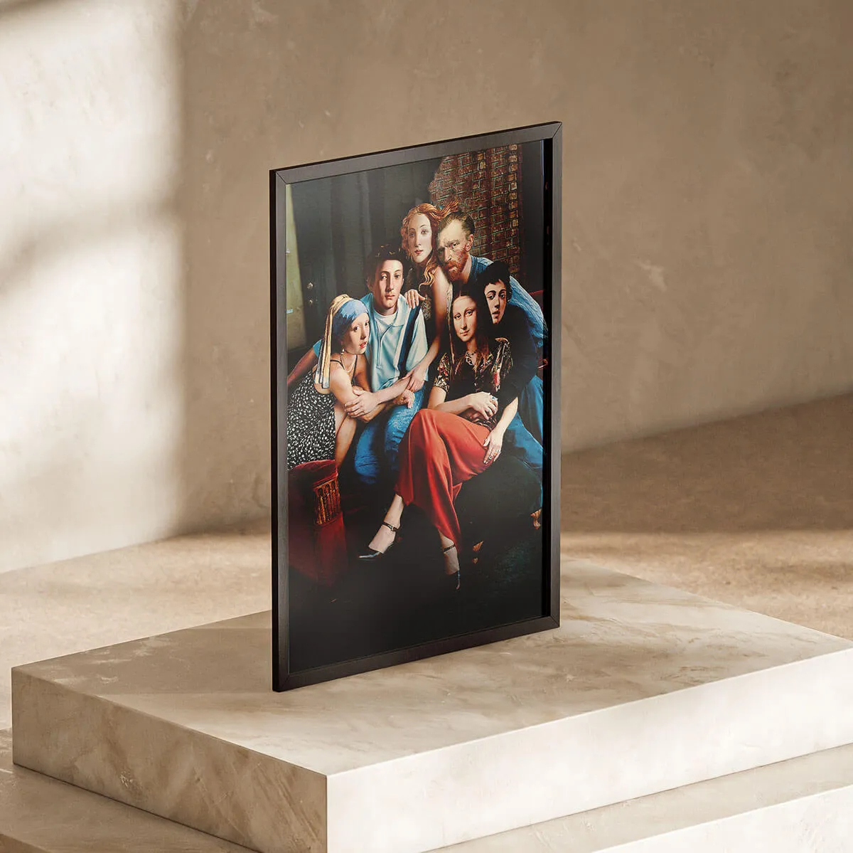 The Best Artists are Friends Painting Canvas Print - Image 4