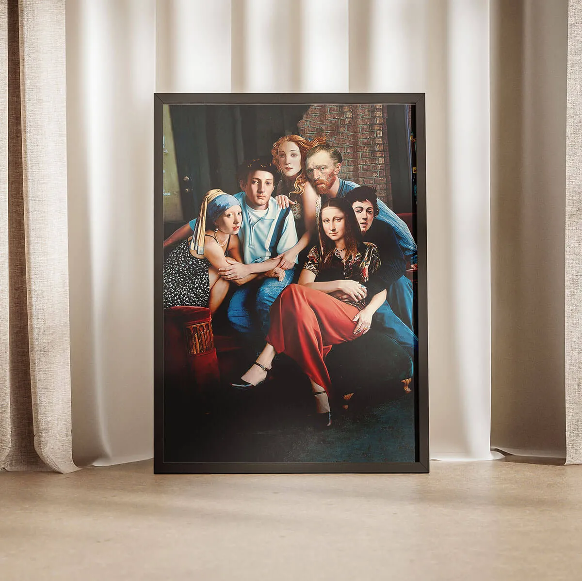 The Best Artists are Friends Painting Canvas Print - Image 5