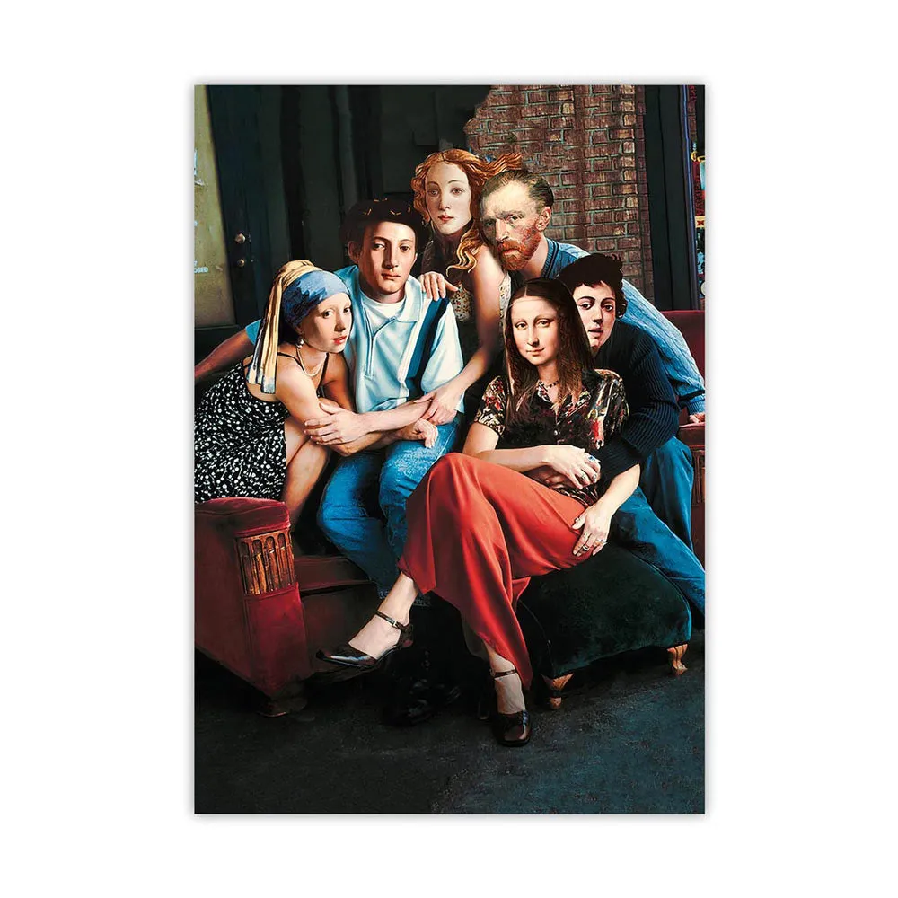 The Best Artists are Friends Painting Canvas Print - Image 8