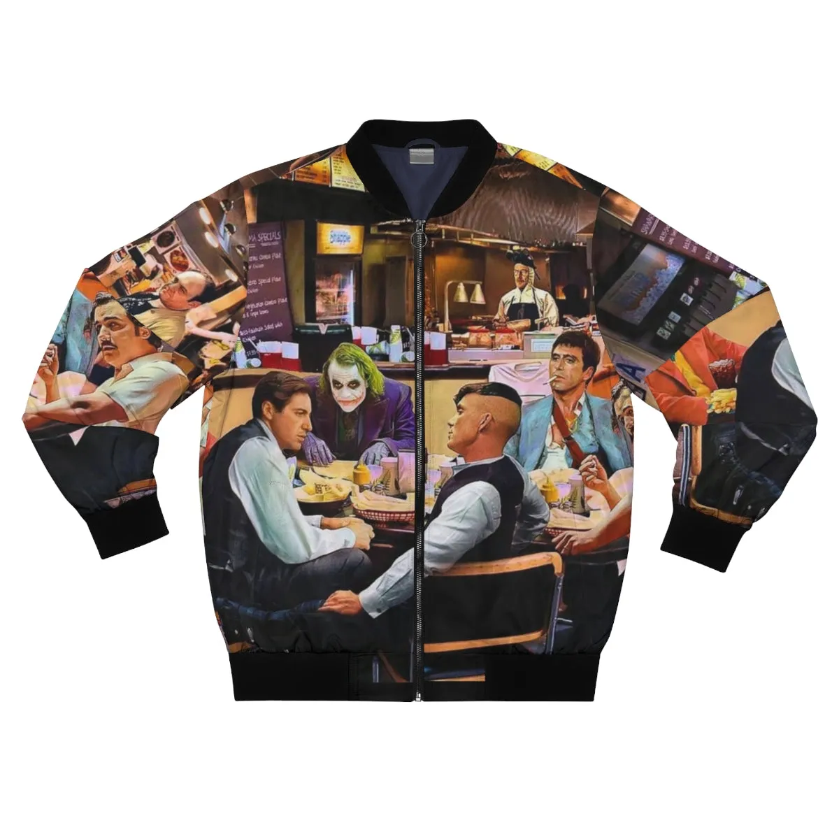 The Best Famous Mobster Movies of All Time Bomber Jacket - Image 2