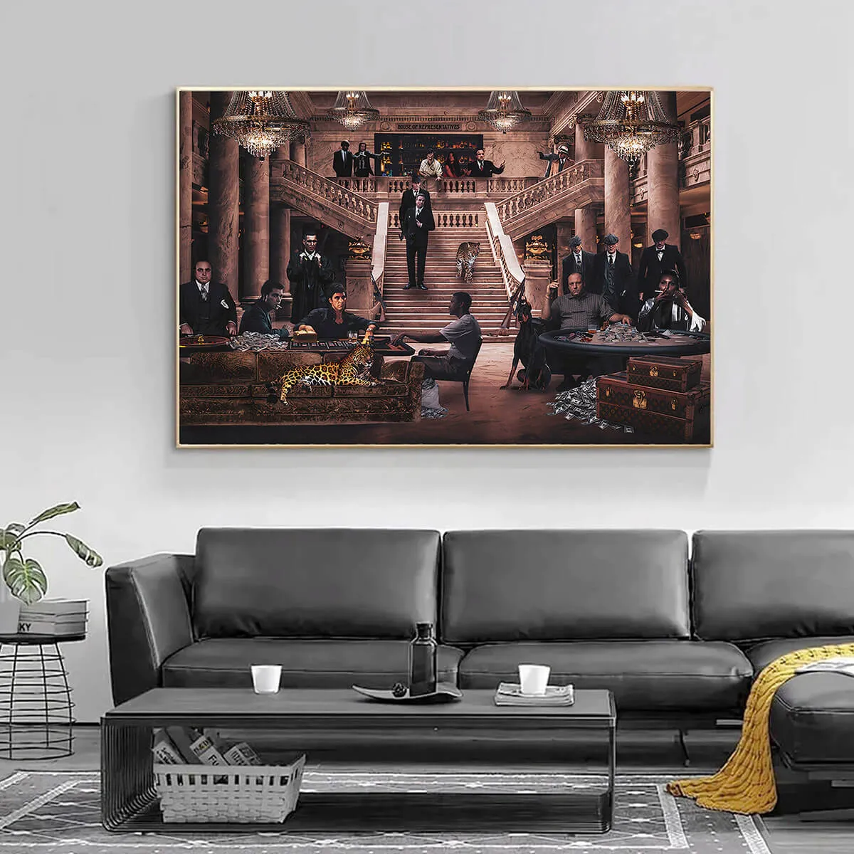 The Biggest Mobster Movie Famous Characters Canvas Print - Image 3