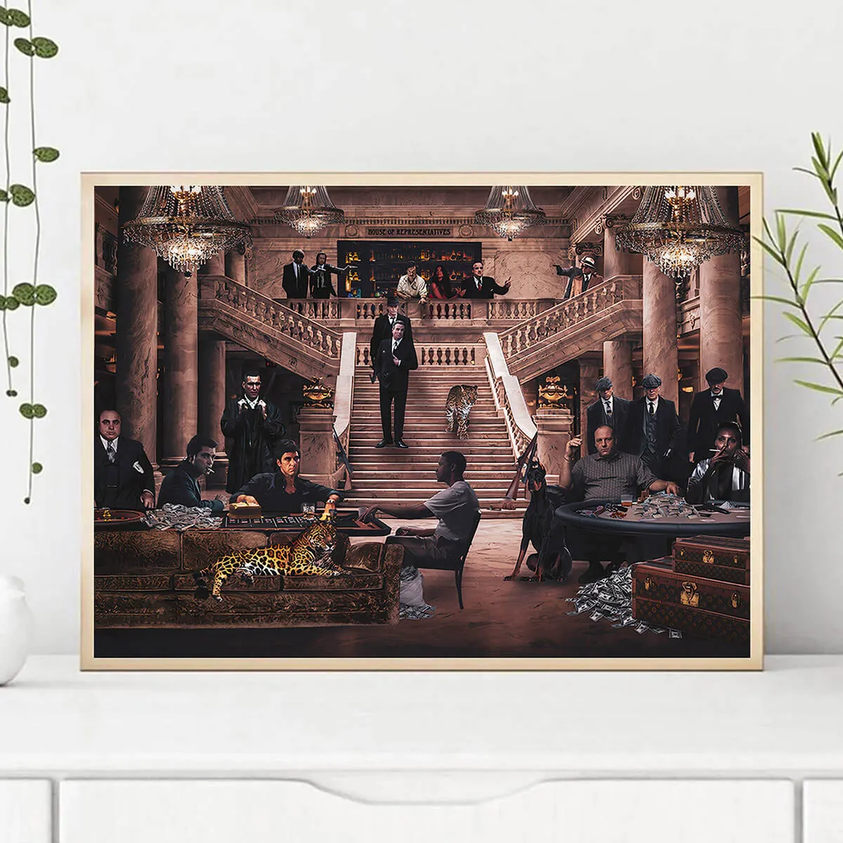 The Biggest Mobster Movie Famous Characters Canvas Print - Image 5
