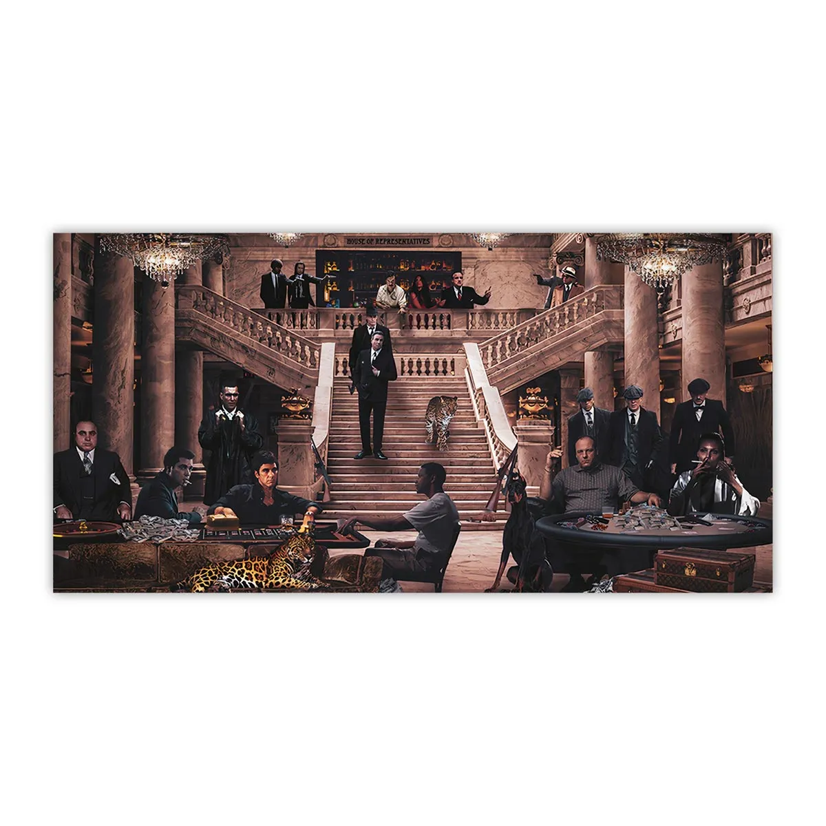 The Biggest Mobster Movie Famous Characters Canvas Print - Image 7