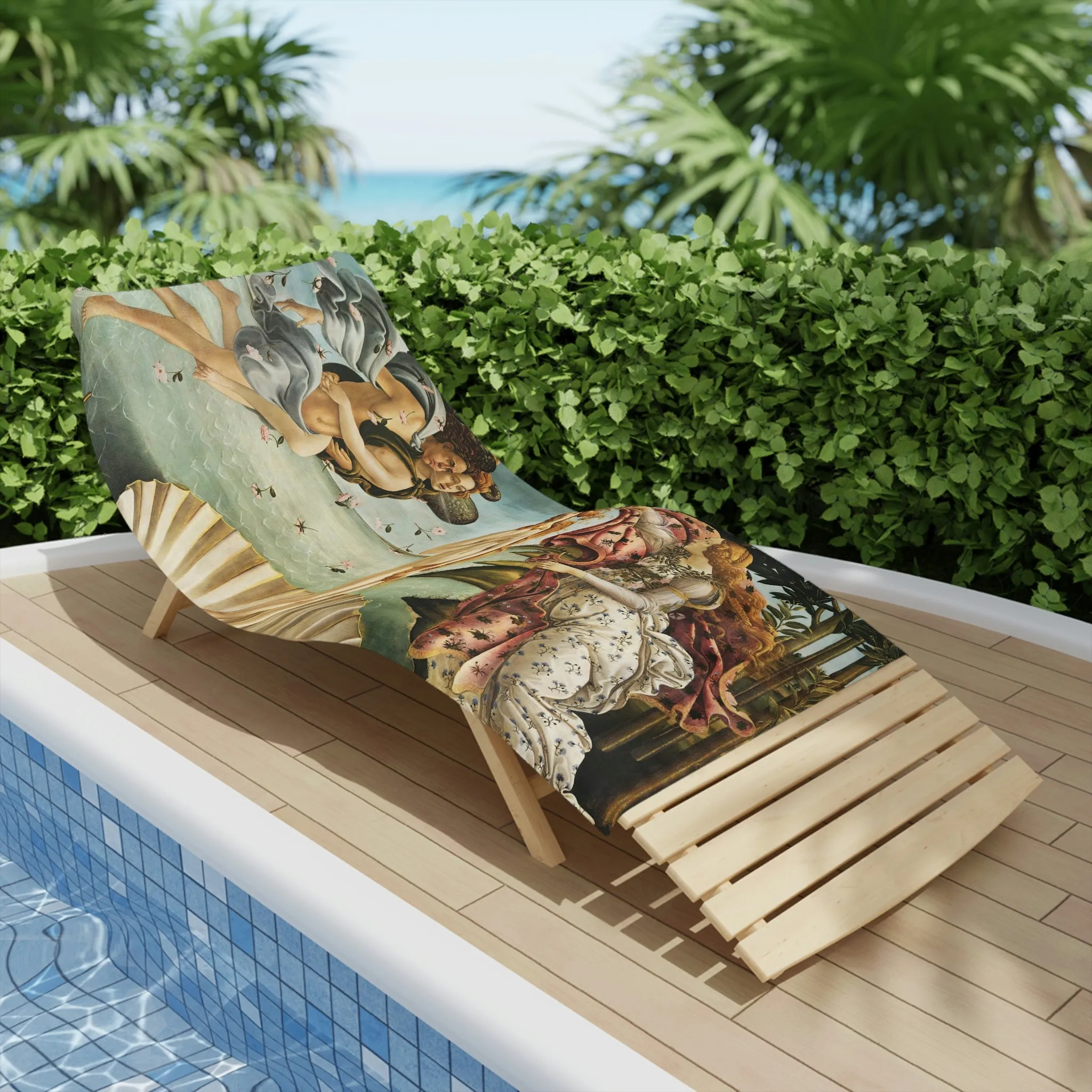 The Birth of Venus Sandro Botticelli Beach Towels - Image 3