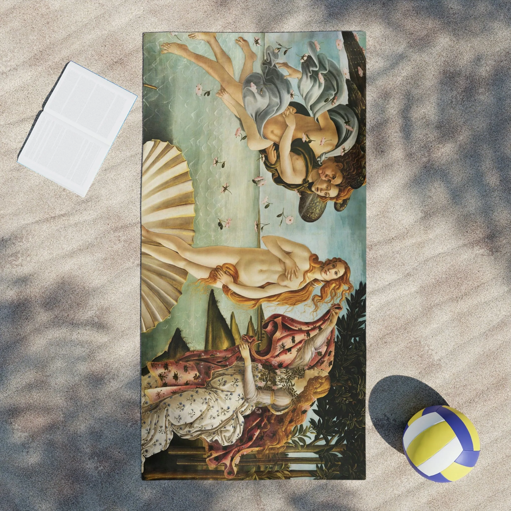 The Birth of Venus Sandro Botticelli Beach Towels - Image 4