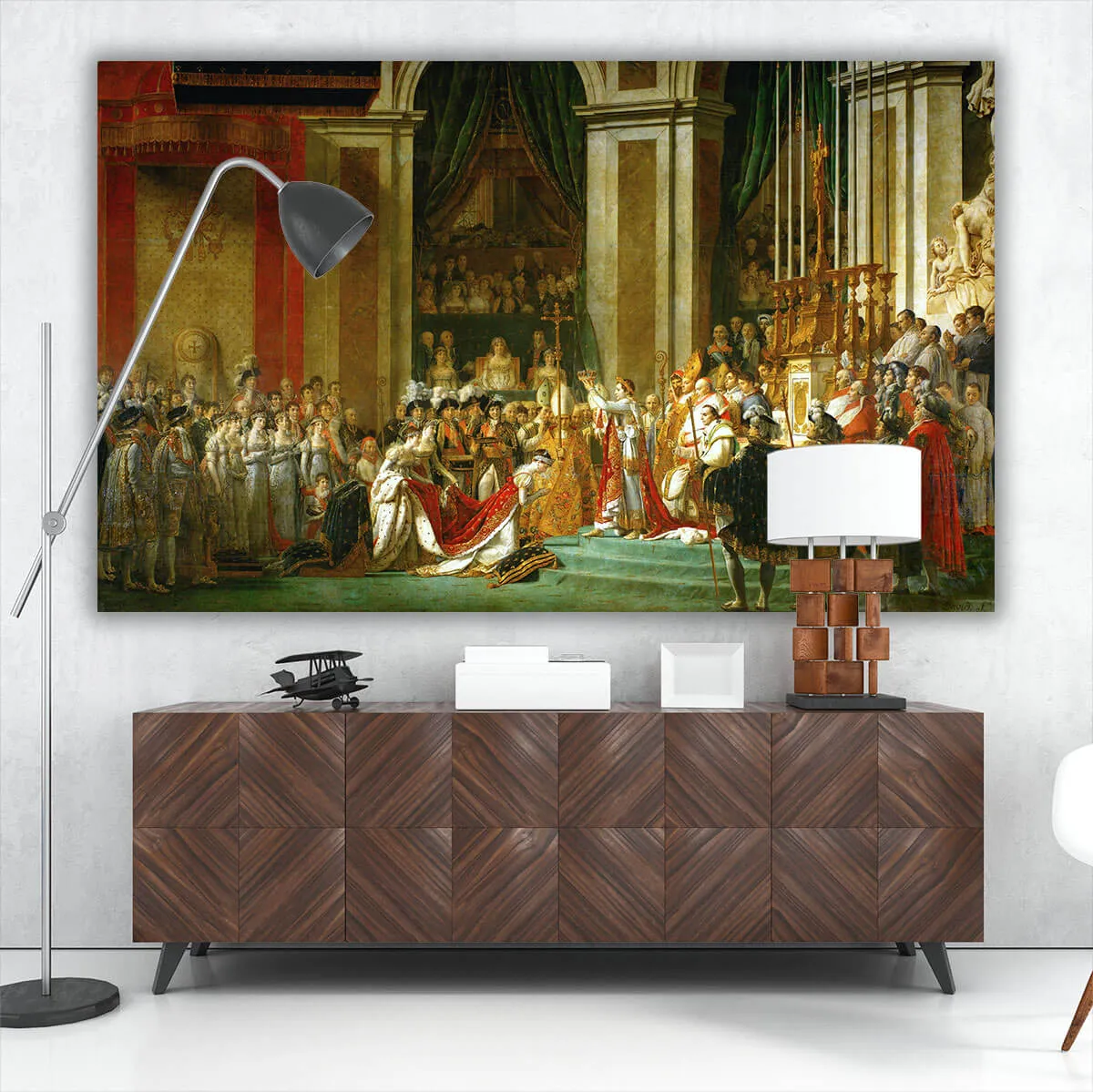 The Coronation of Napoleon Jacques-Louis David - Image 3