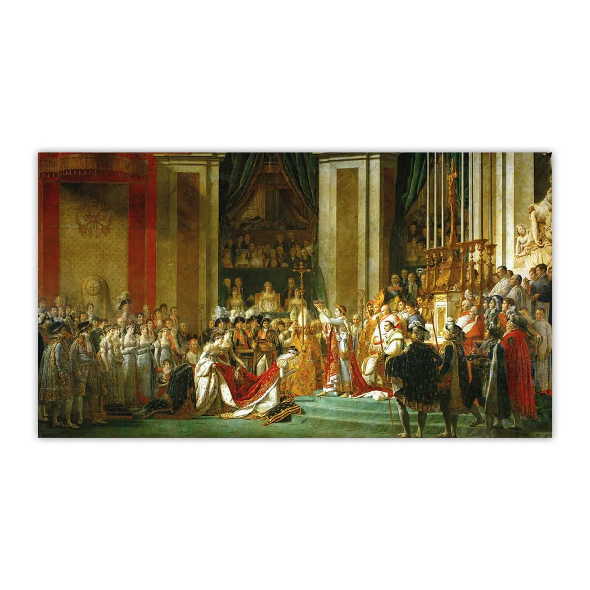The Coronation of Napoleon Jacques-Louis David - Image 6