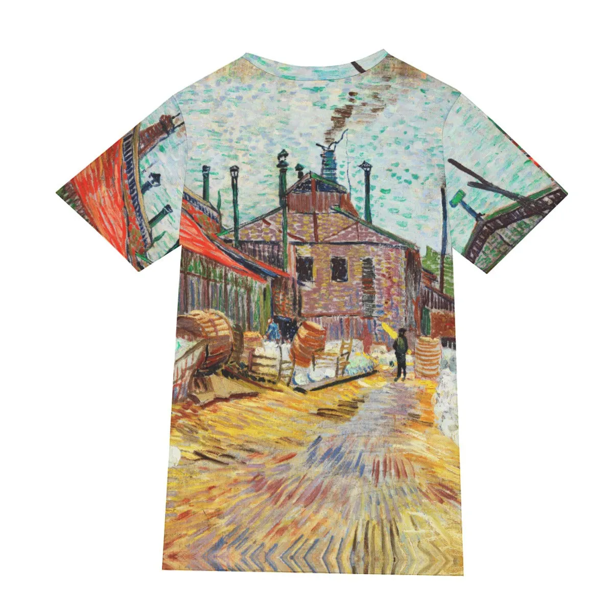 The Factory by Vincent Van Gogh T-Shirt - Image 2