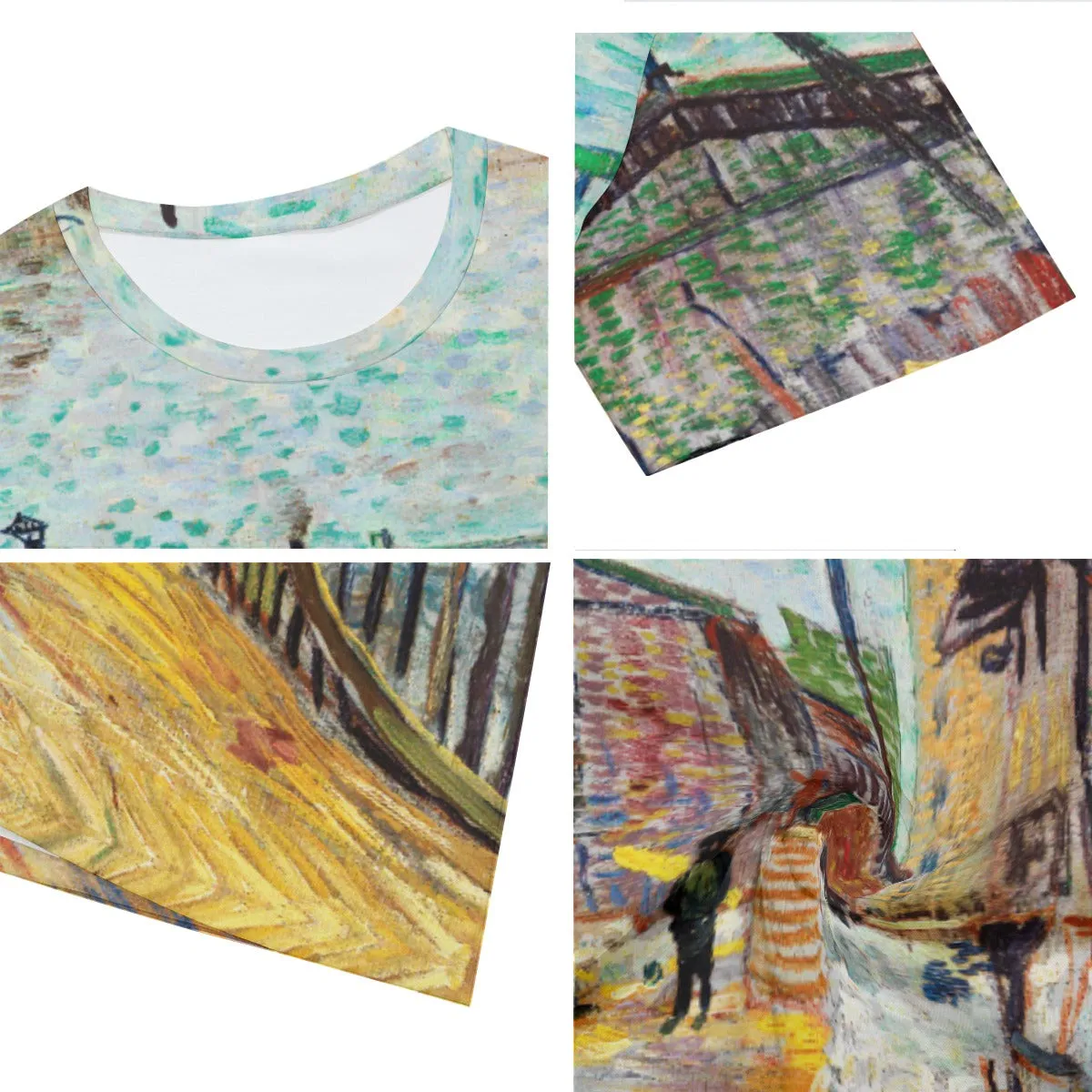 The Factory by Vincent Van Gogh T-Shirt - Image 3