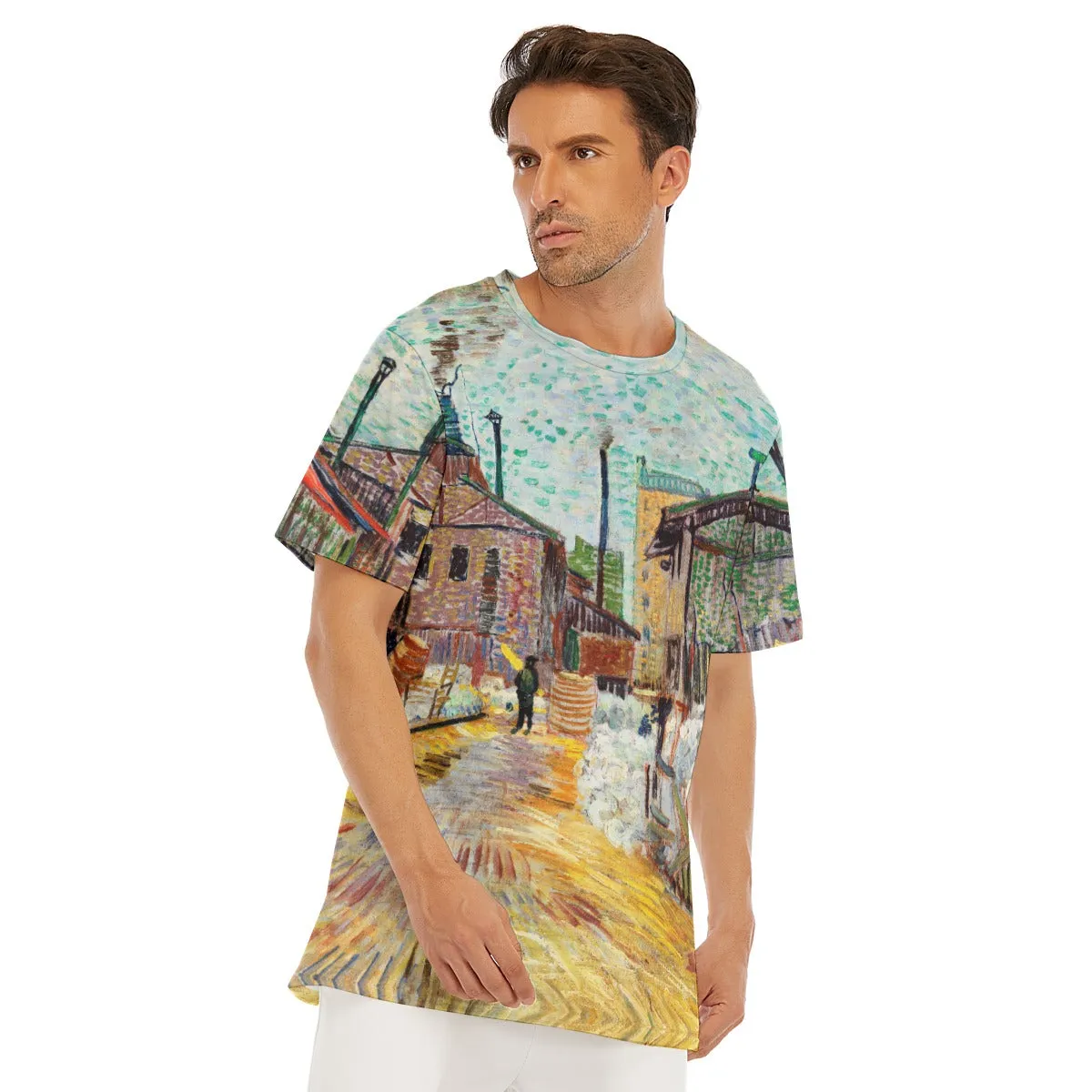 The Factory by Vincent Van Gogh T-Shirt - Image 5