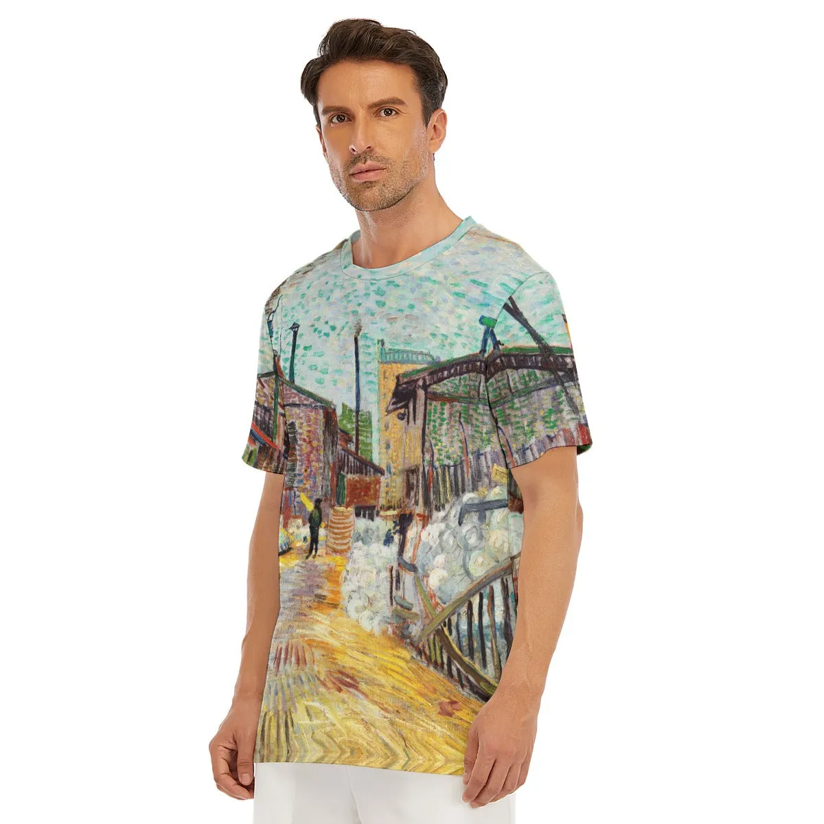 The Factory by Vincent Van Gogh T-Shirt - Image 6
