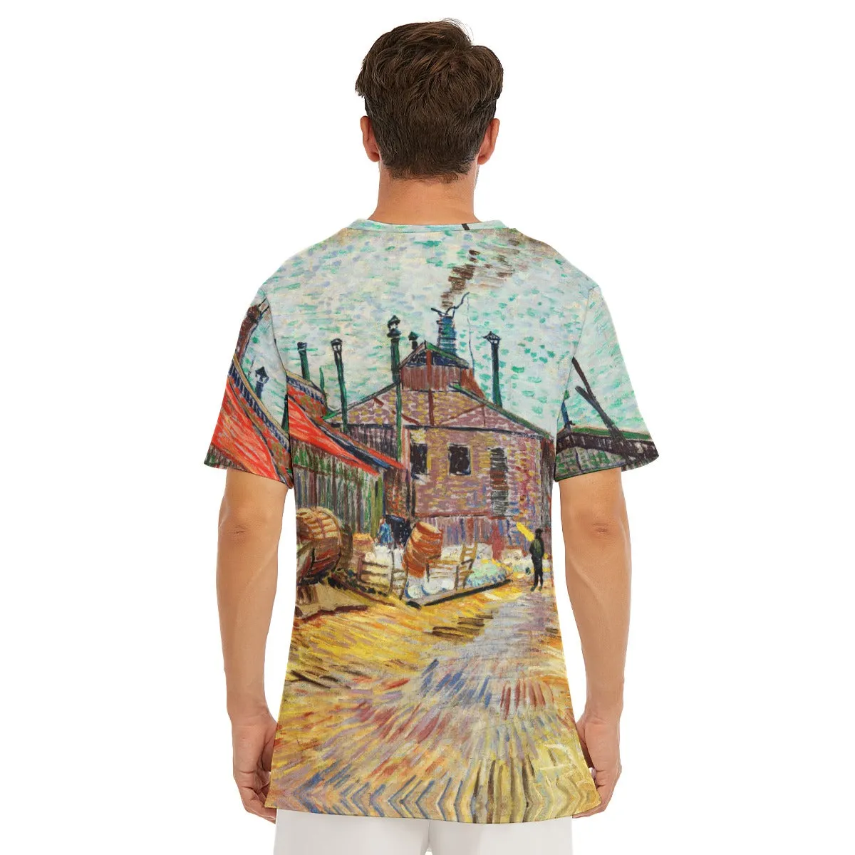 The Factory by Vincent Van Gogh T-Shirt - Image 7