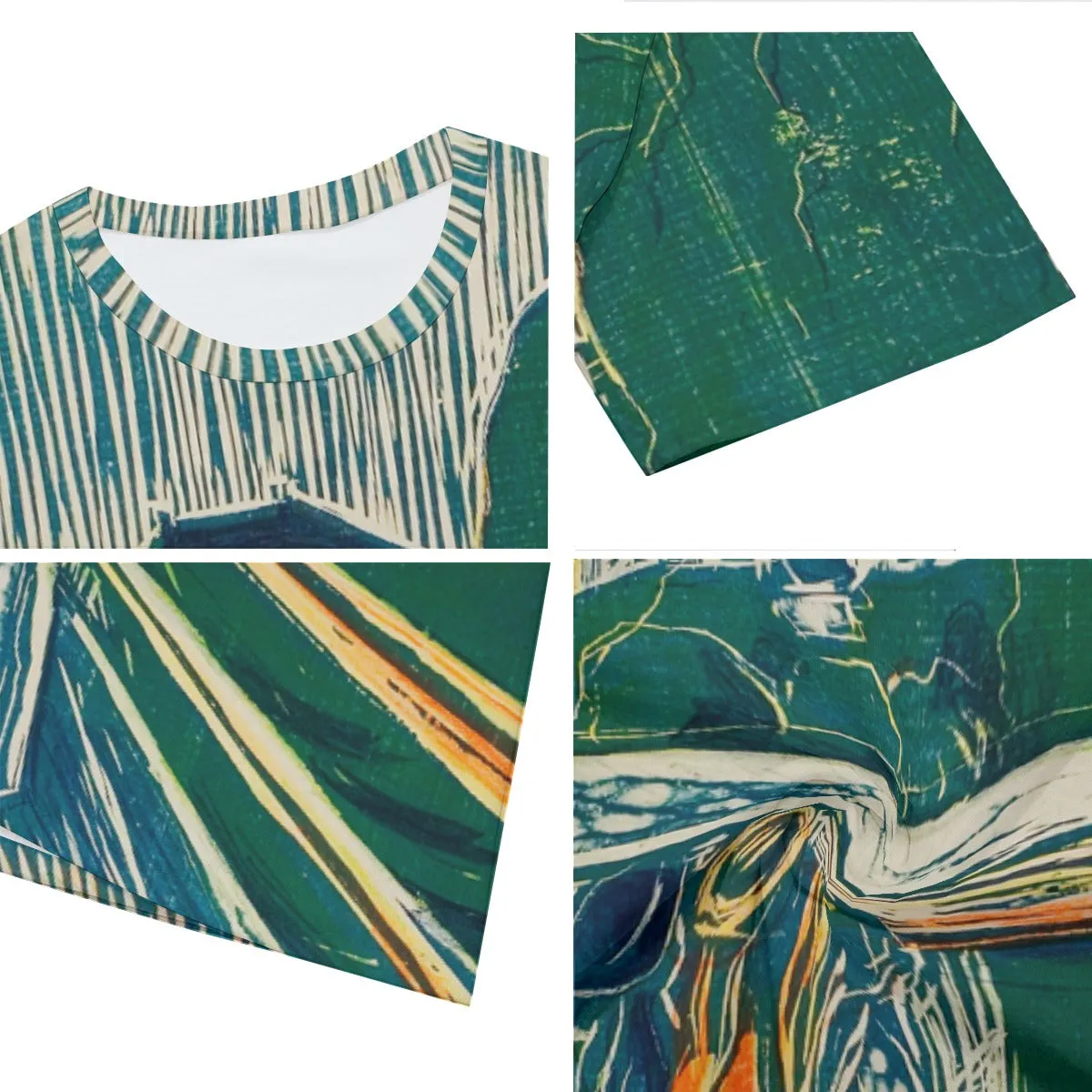 The Girls on the Bridge by Edvard Munch T-Shirt - Image 3