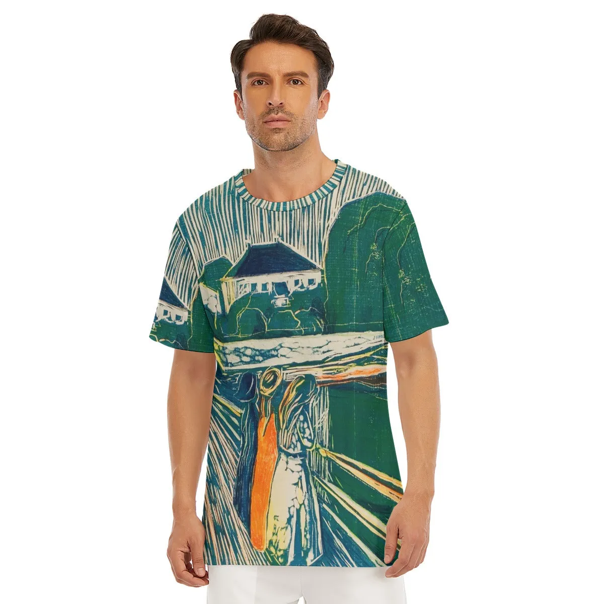 The Girls on the Bridge by Edvard Munch T-Shirt - Image 4