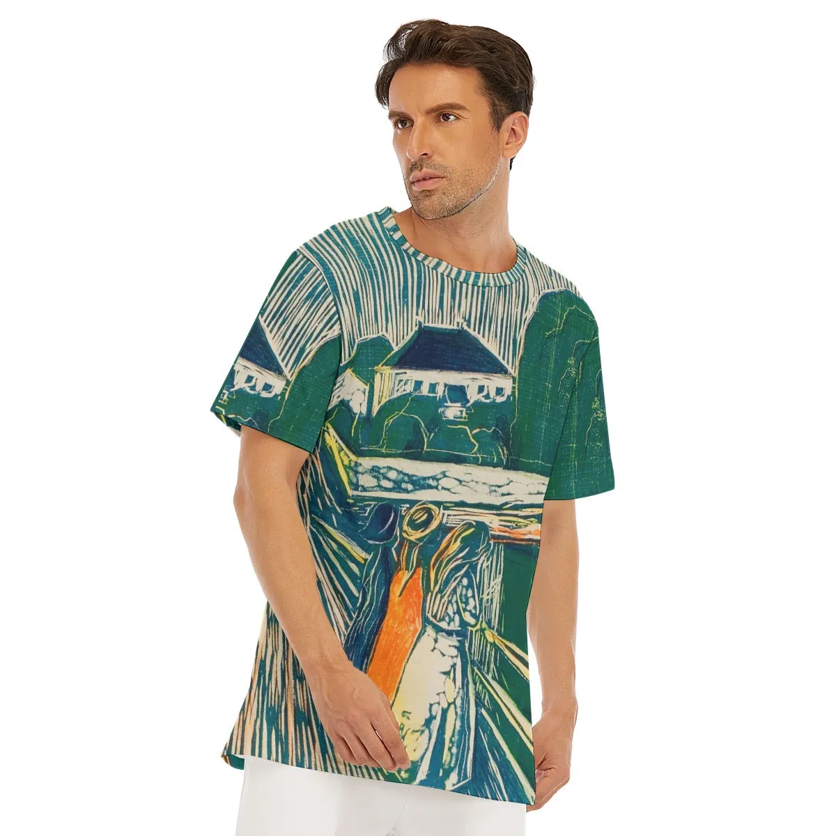 The Girls on the Bridge by Edvard Munch T-Shirt - Image 5