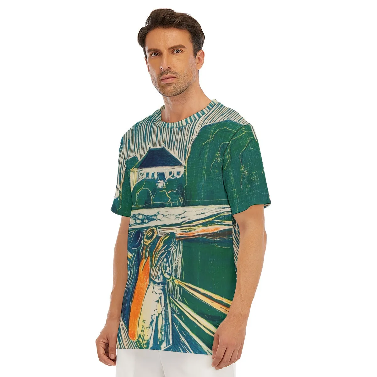 The Girls on the Bridge by Edvard Munch T-Shirt - Image 6
