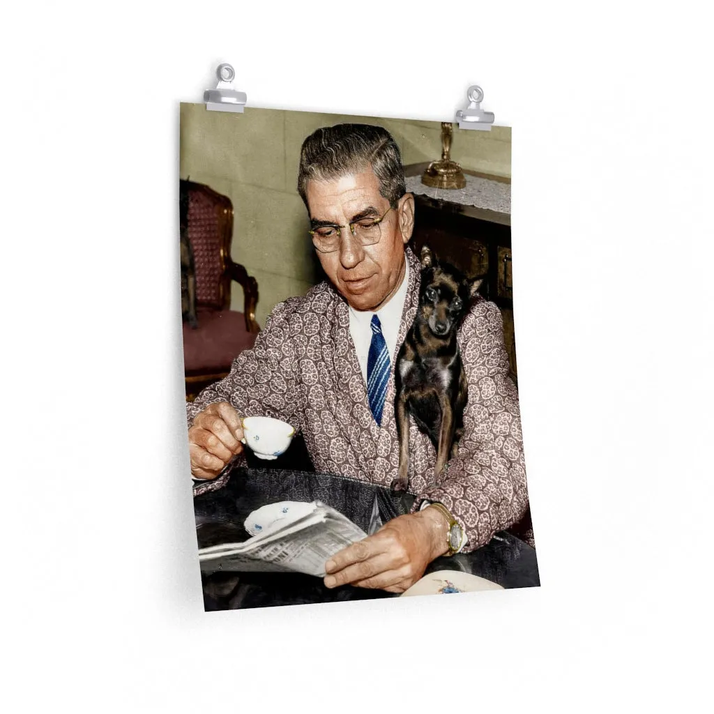The Godfather of all Godfathers Lucky Luciano Premium Posters