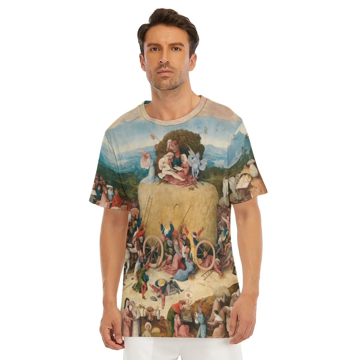The Haywain Triptych by Hieronymus Bosch T-Shirt - Image 4