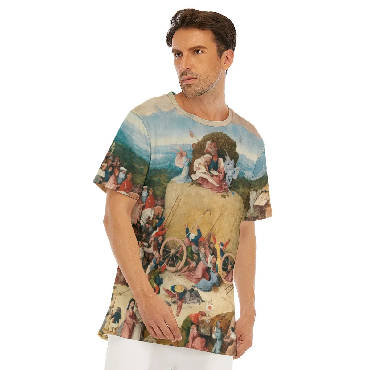 The Haywain Triptych by Hieronymus Bosch T-Shirt - Image 5
