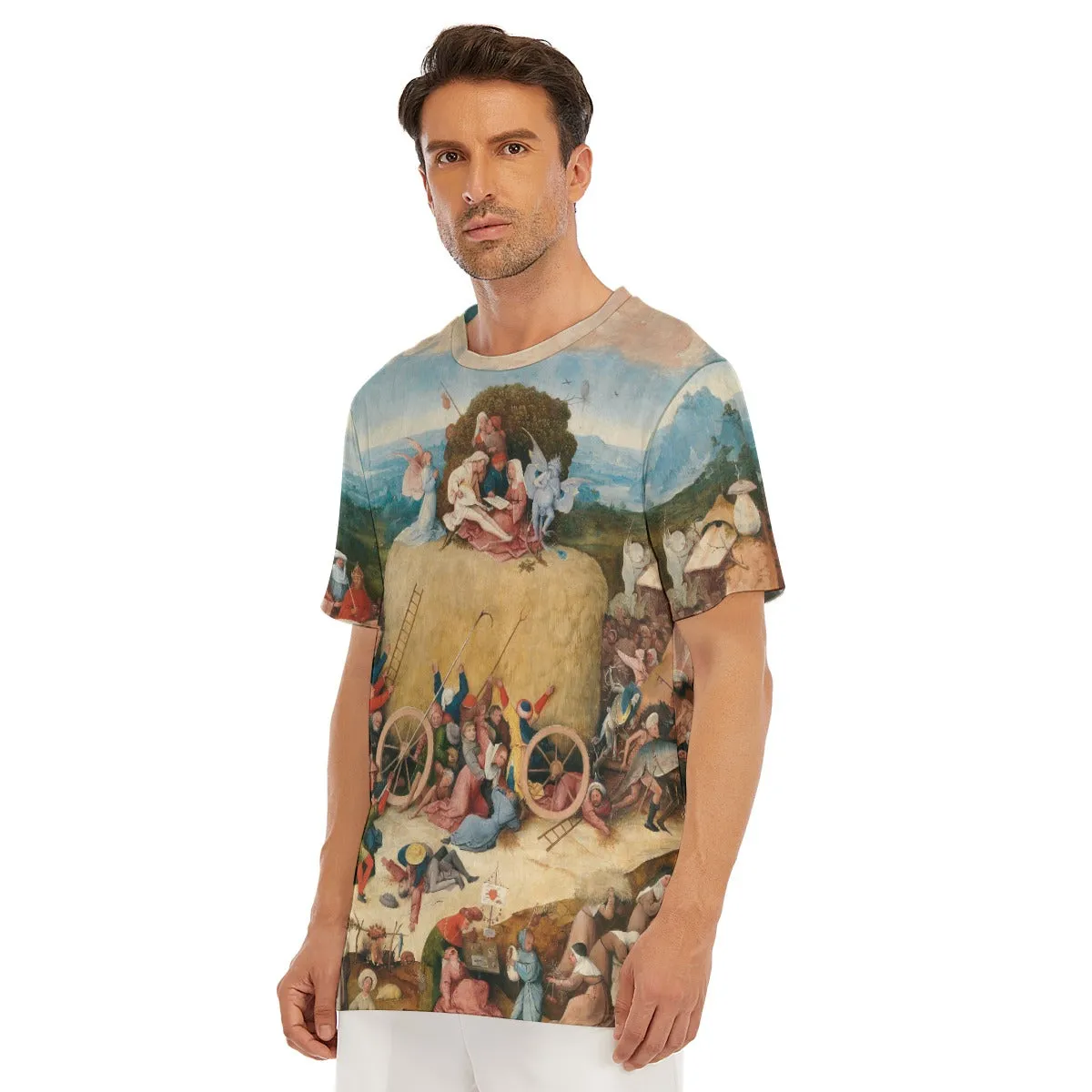 The Haywain Triptych by Hieronymus Bosch T-Shirt - Image 6
