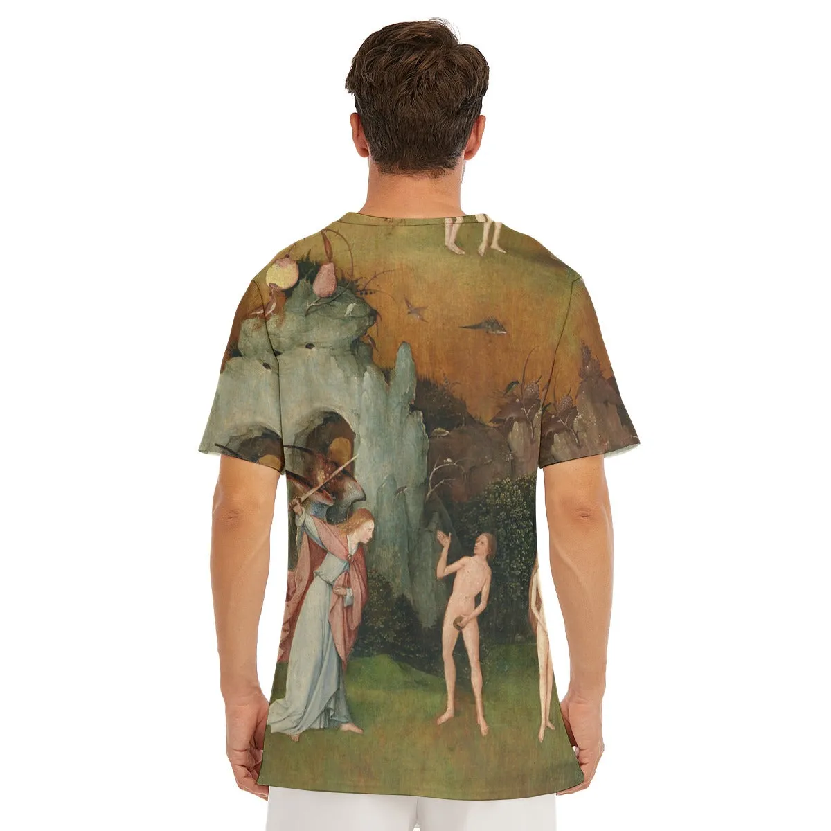 The Haywain Triptych Left Pannel by Hieronymus Bosch T-Shirt - Image 5