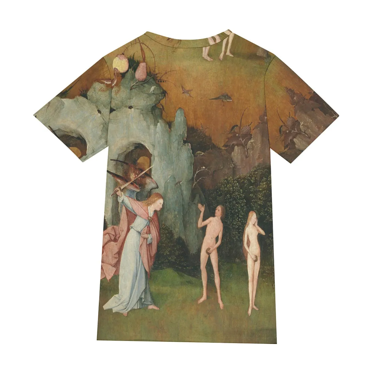 The Haywain Triptych Left Pannel by Hieronymus Bosch T-Shirt - Image 6