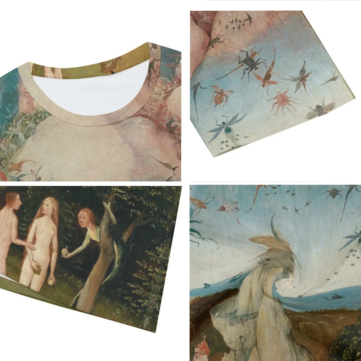 The Haywain Triptych Left Pannel by Hieronymus Bosch T-Shirt - Image 7