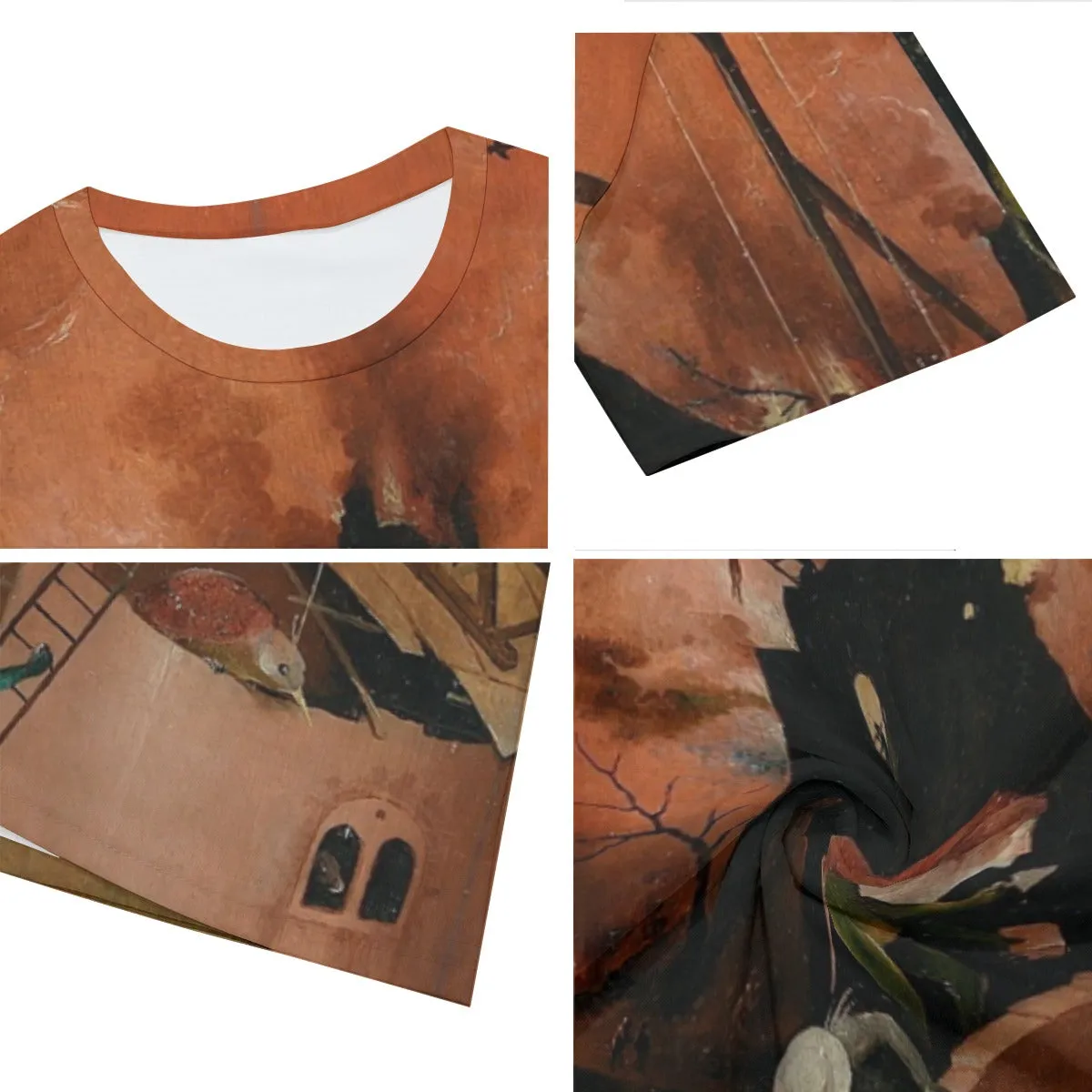 The Haywain Triptych Right Pannel by Hieronymus Bosch T-Shirt - Image 3