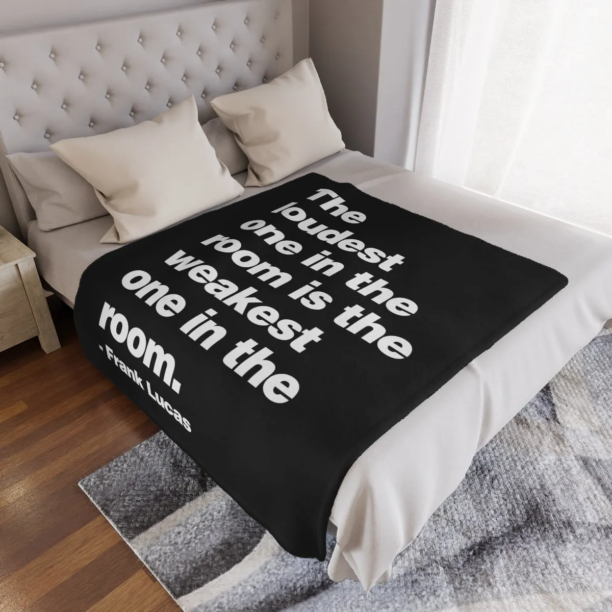 The loudest one in the room Frank Lucas Minky Blanket - Image 4